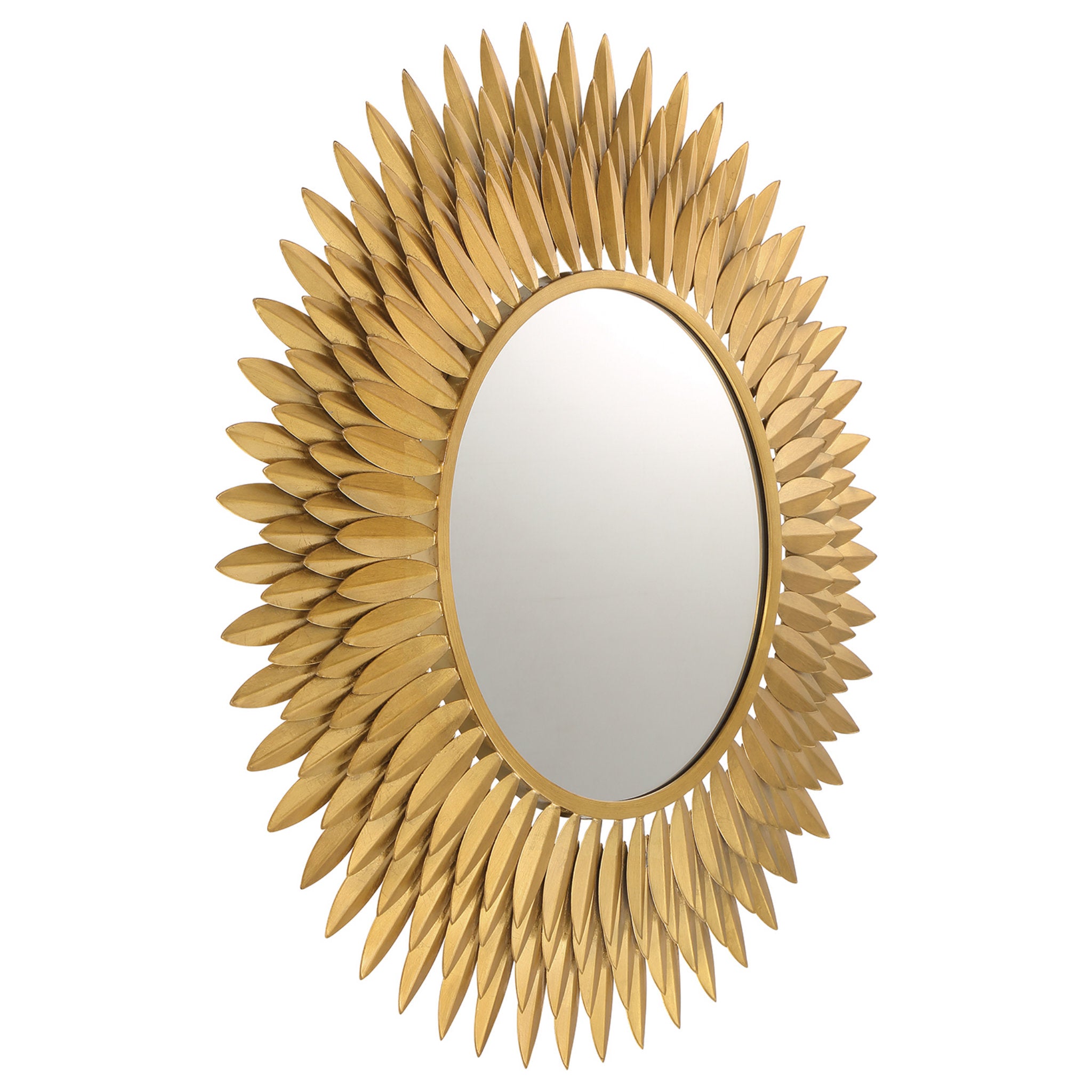 Broche 30'' Antique Gold Mirror Gold 30"W x 30"H x 2.5"D