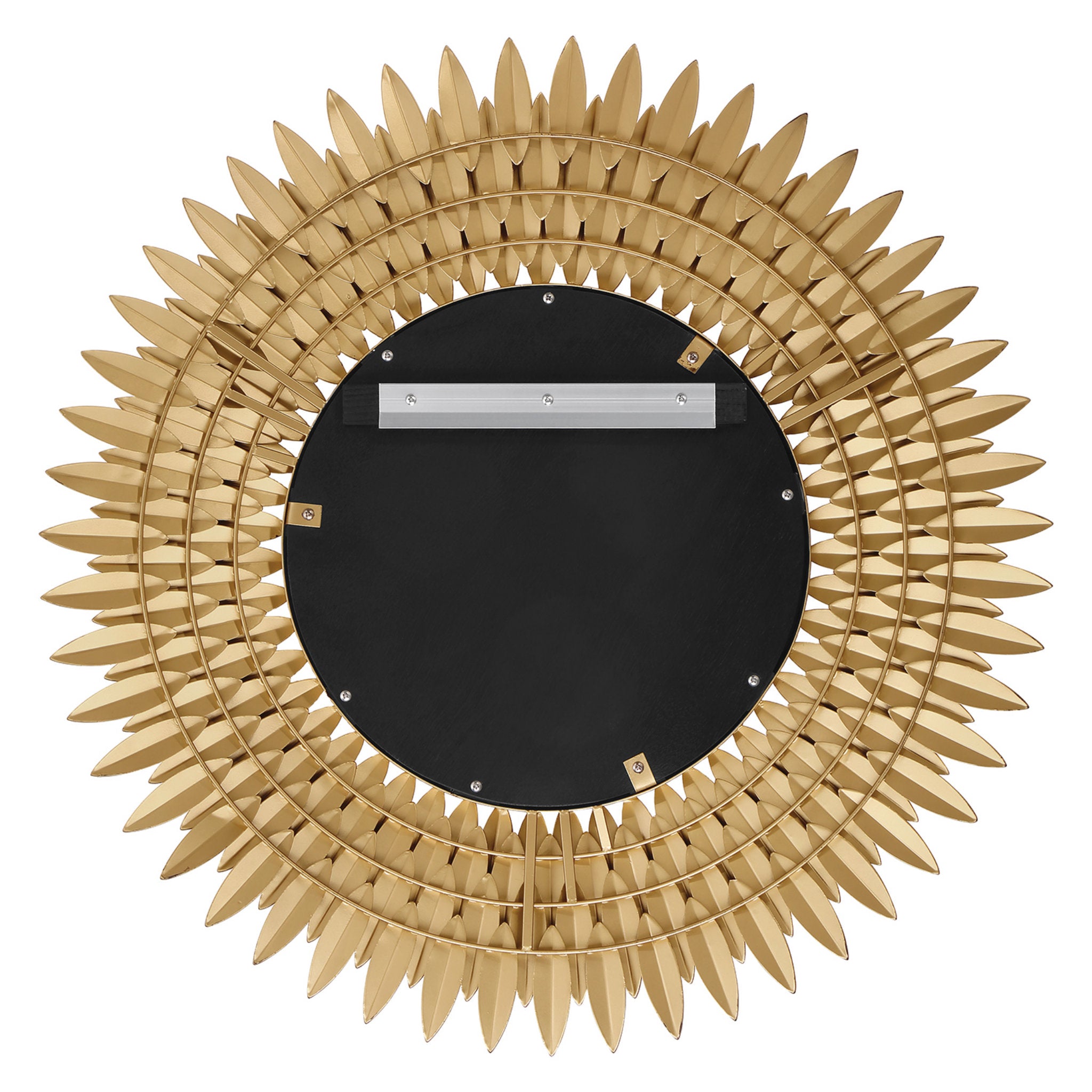 Broche 30'' Antique Gold Mirror Gold 30"W x 30"H x 2.5"D