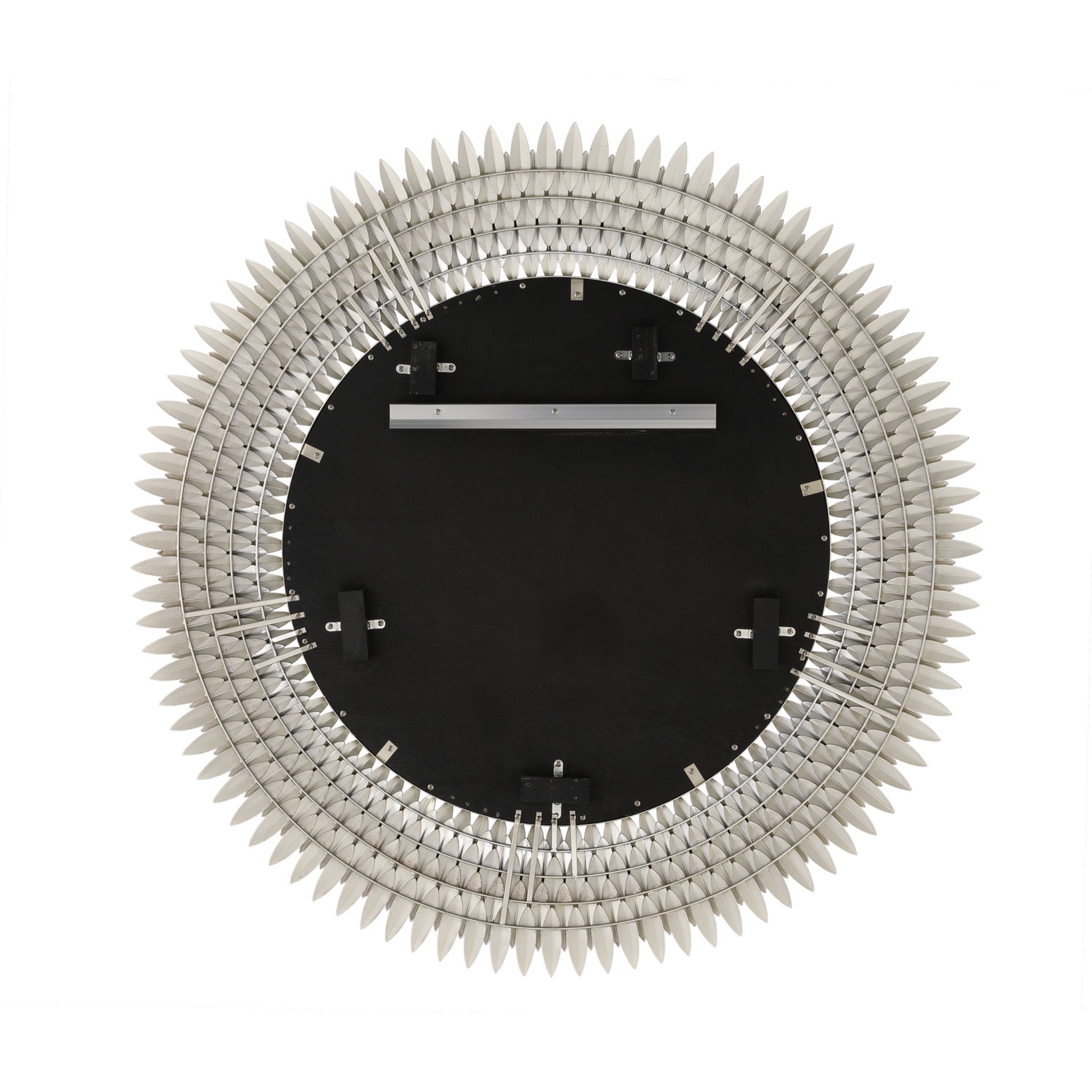 Broche 46.75'' Antique Silver Mirror Silver 46.75"W x 46.75"H x 1.75"D