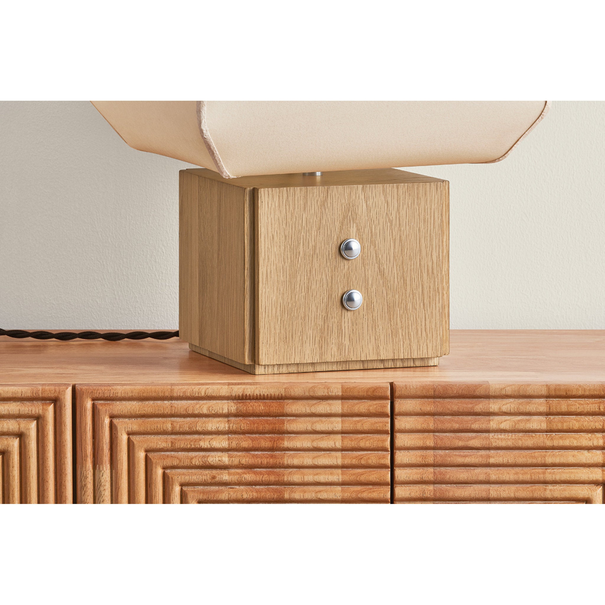 Brice 1-Light Table Lamp in Polished Nickel by Augusta Hoffman 13.5L x 13.5W x 19.5H