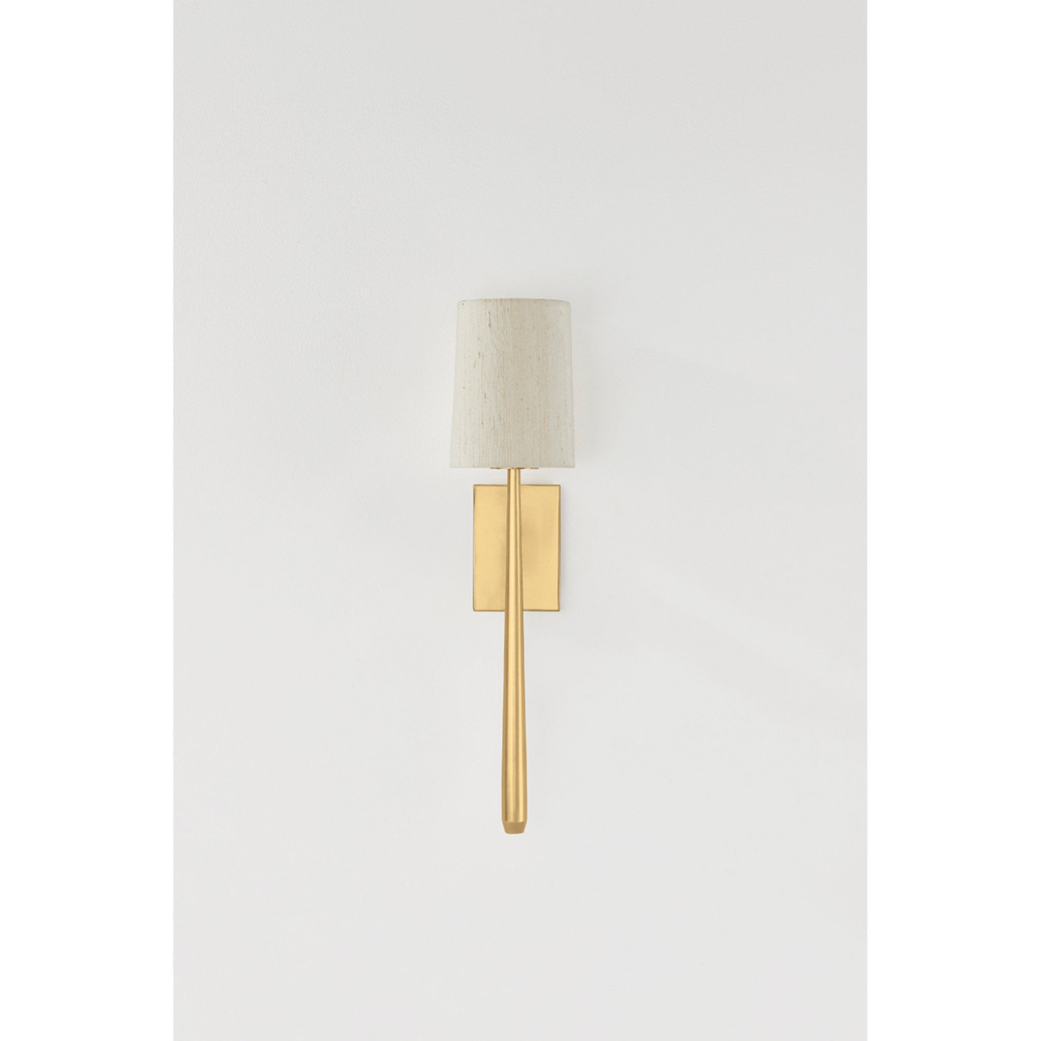 Bridgeton 1-Light Wall Sconce in Aged Brass 6W x 25.5H