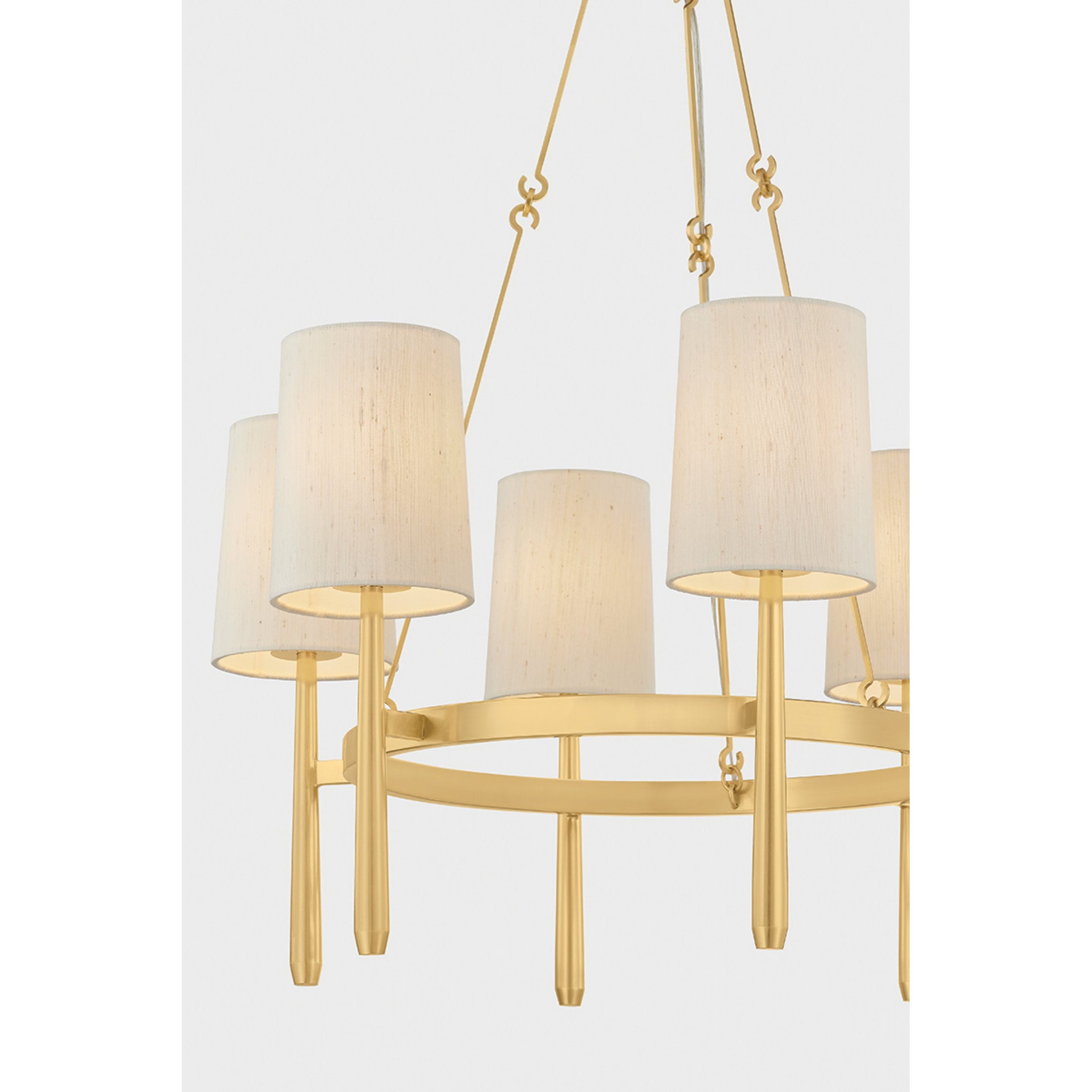Bridgeton 6-Light Chandelier in Aged Brass 30W x 18.25H