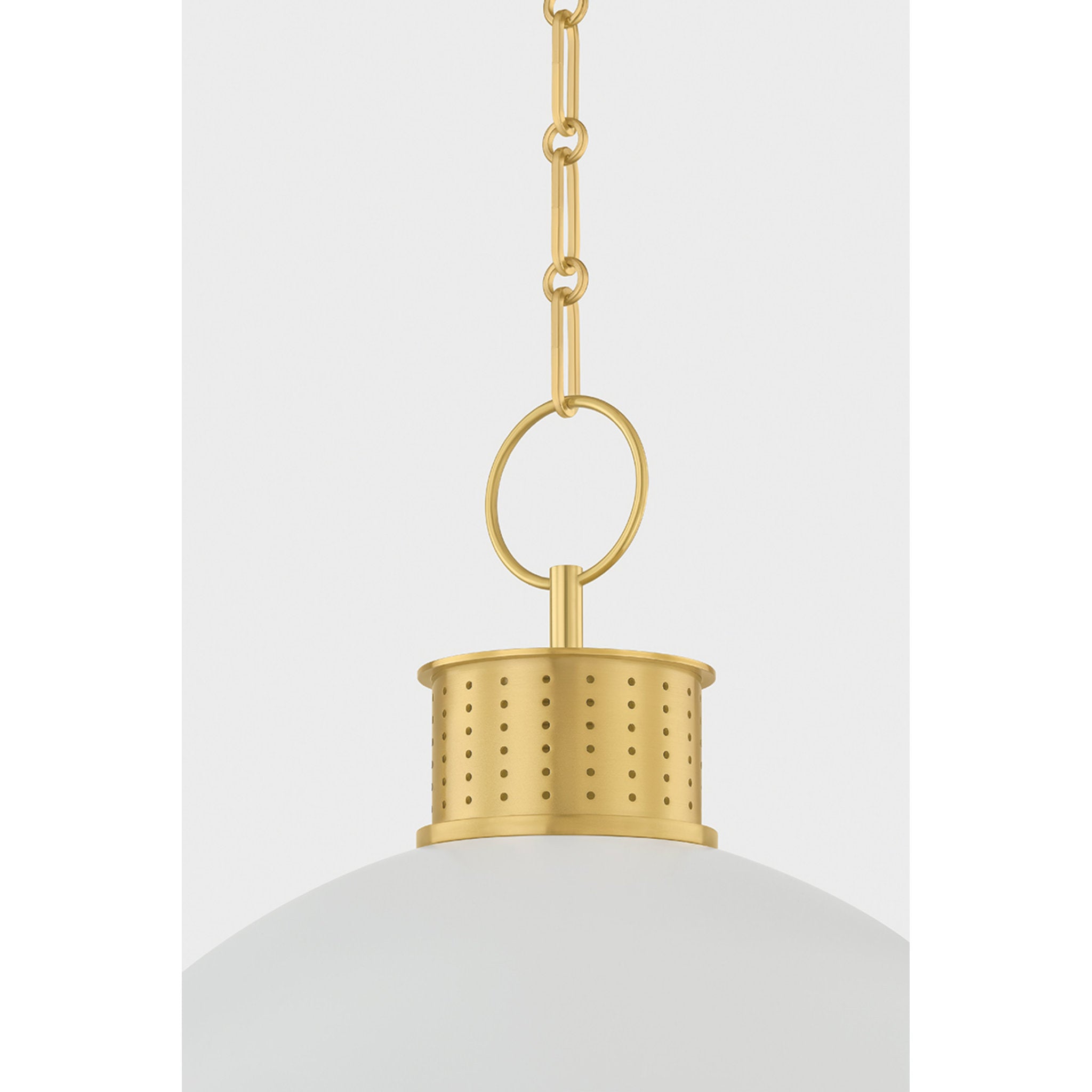 Briscoe 3-Light Pendant in Aged Brass 20.25W x 22H