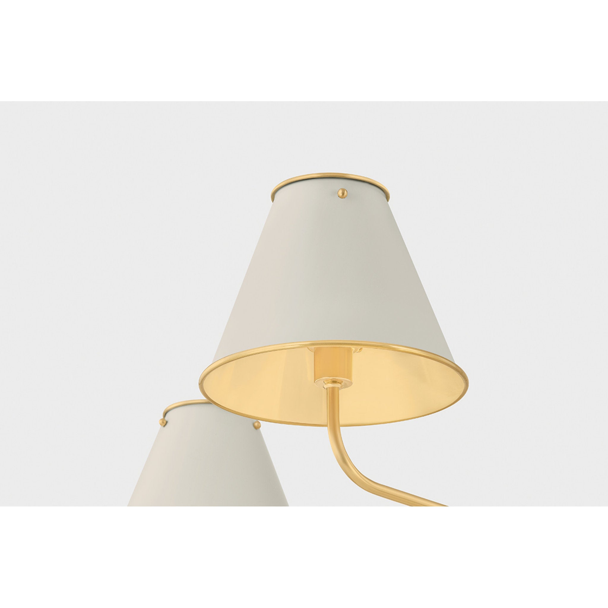 Burghley 5-Light Chandelier in Aged Brass by Mark D. Sikes 43W x 18.25H (Off-White)