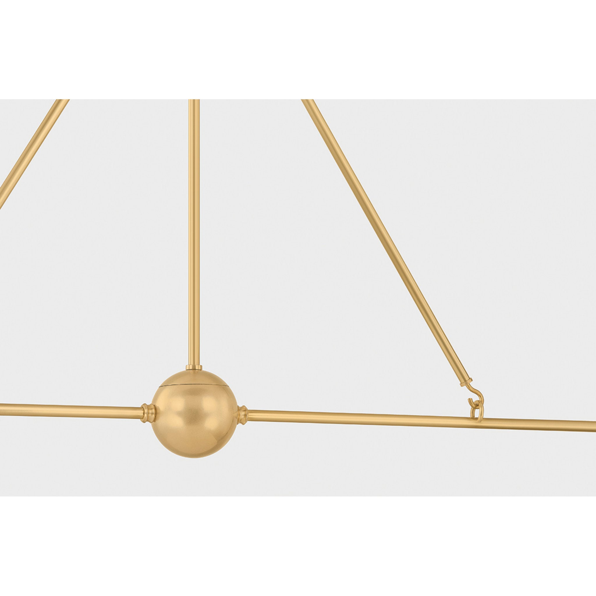 Burghley 2-Light Linear in Aged Brass by Mark D. Sikes 54.25L x 10W x 21H (Distressed Bronze)