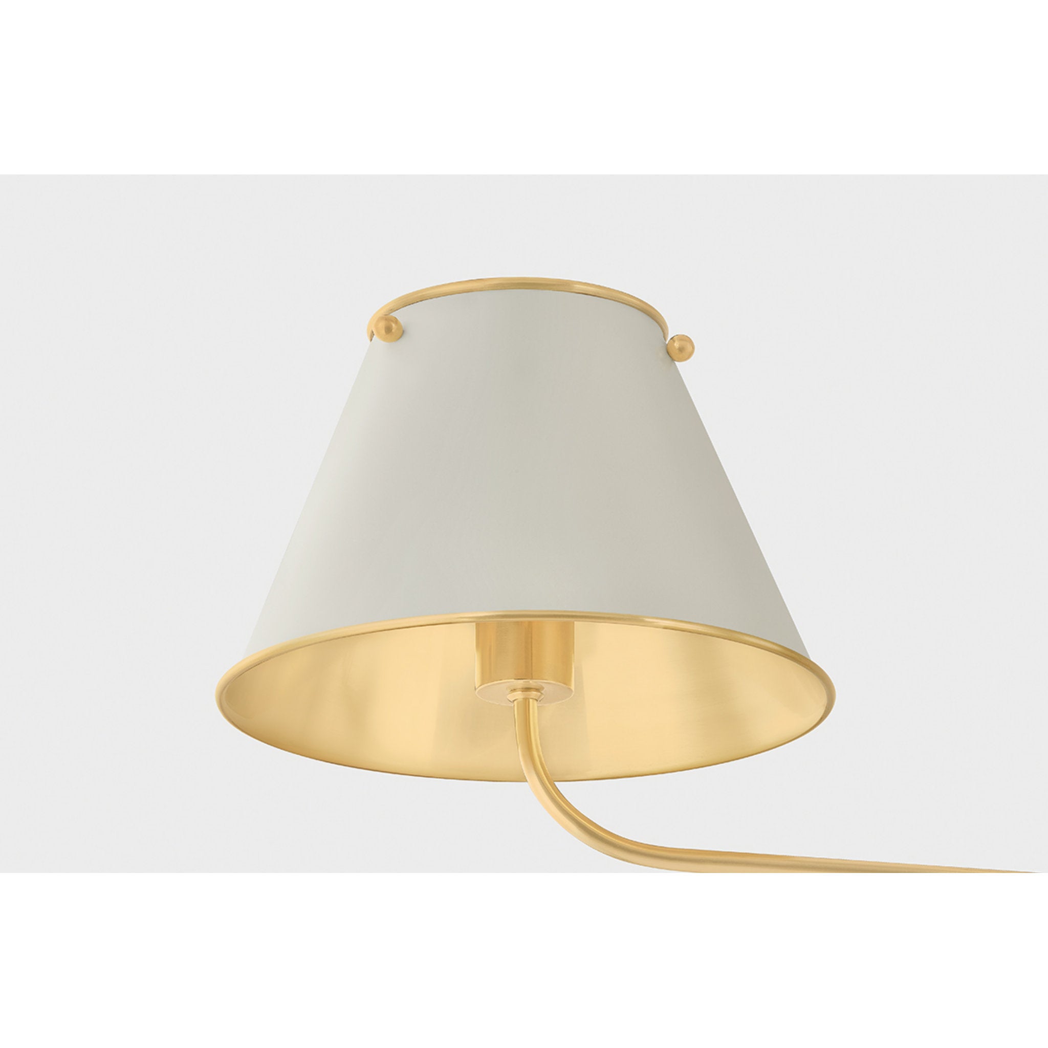 Burghley 2-Light Linear in Aged Brass by Mark D. Sikes 54.25L x 10W x 21H (Off-White)