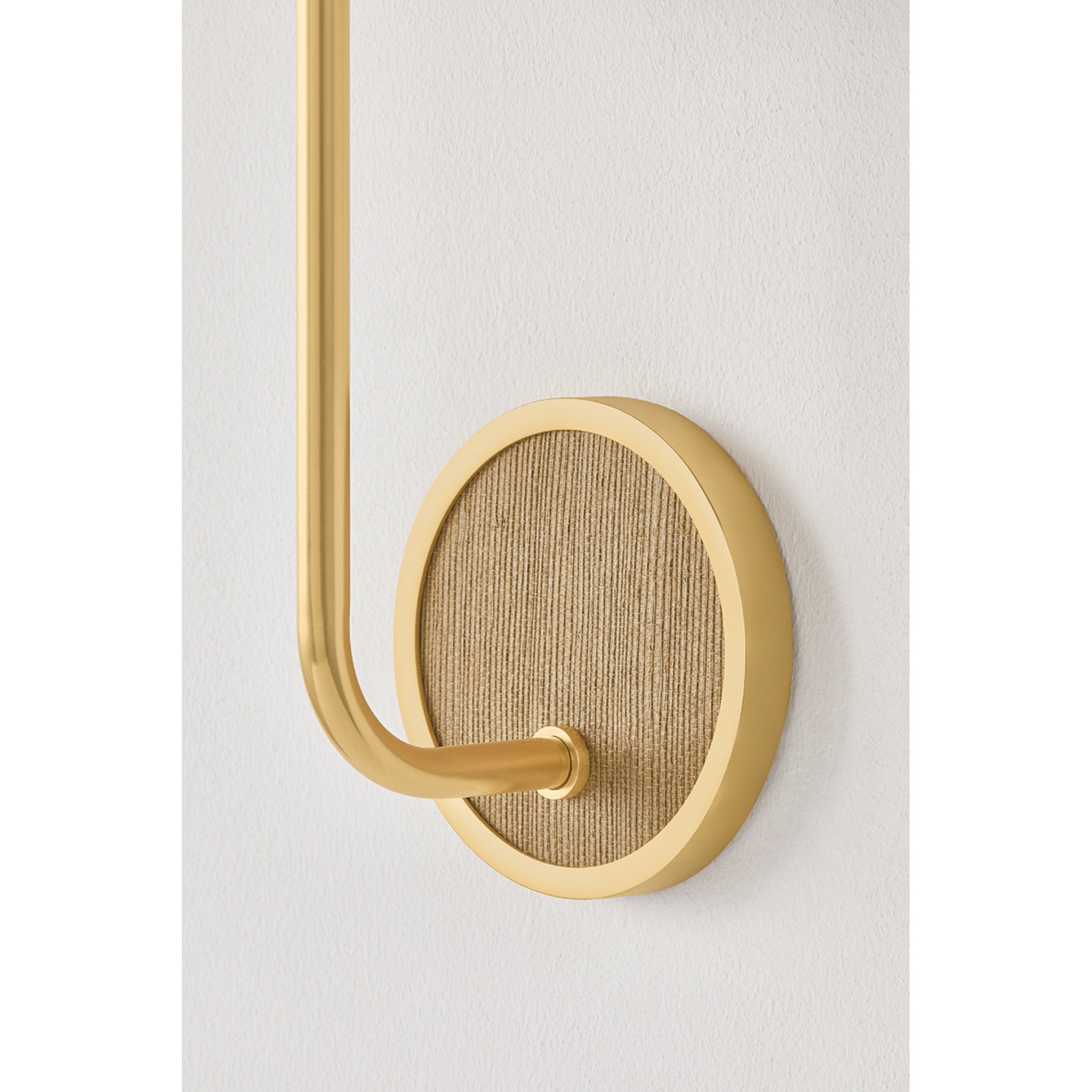 Buskirk 1-Light Wall Sconce in Aged Brass 5.5W x 17H