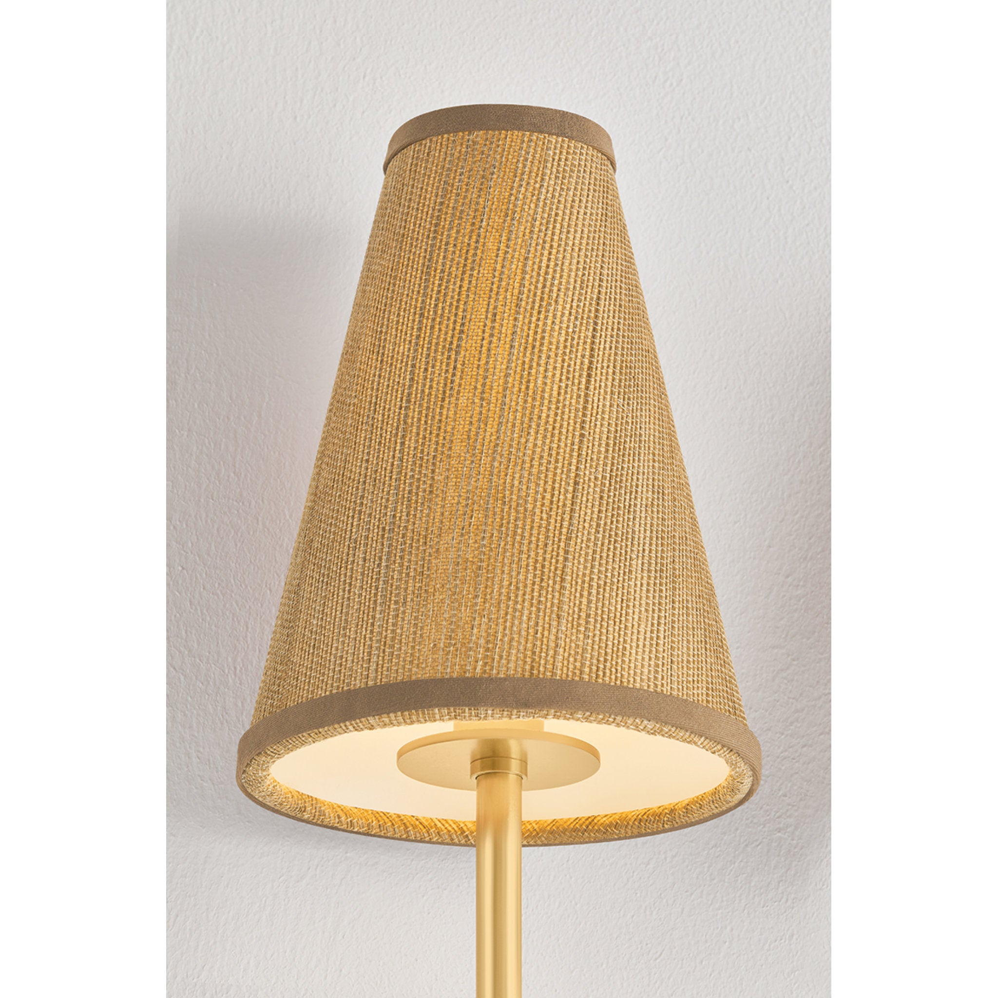 Buskirk 2-Light Wall Sconce in Aged Brass 15W x 17.75H