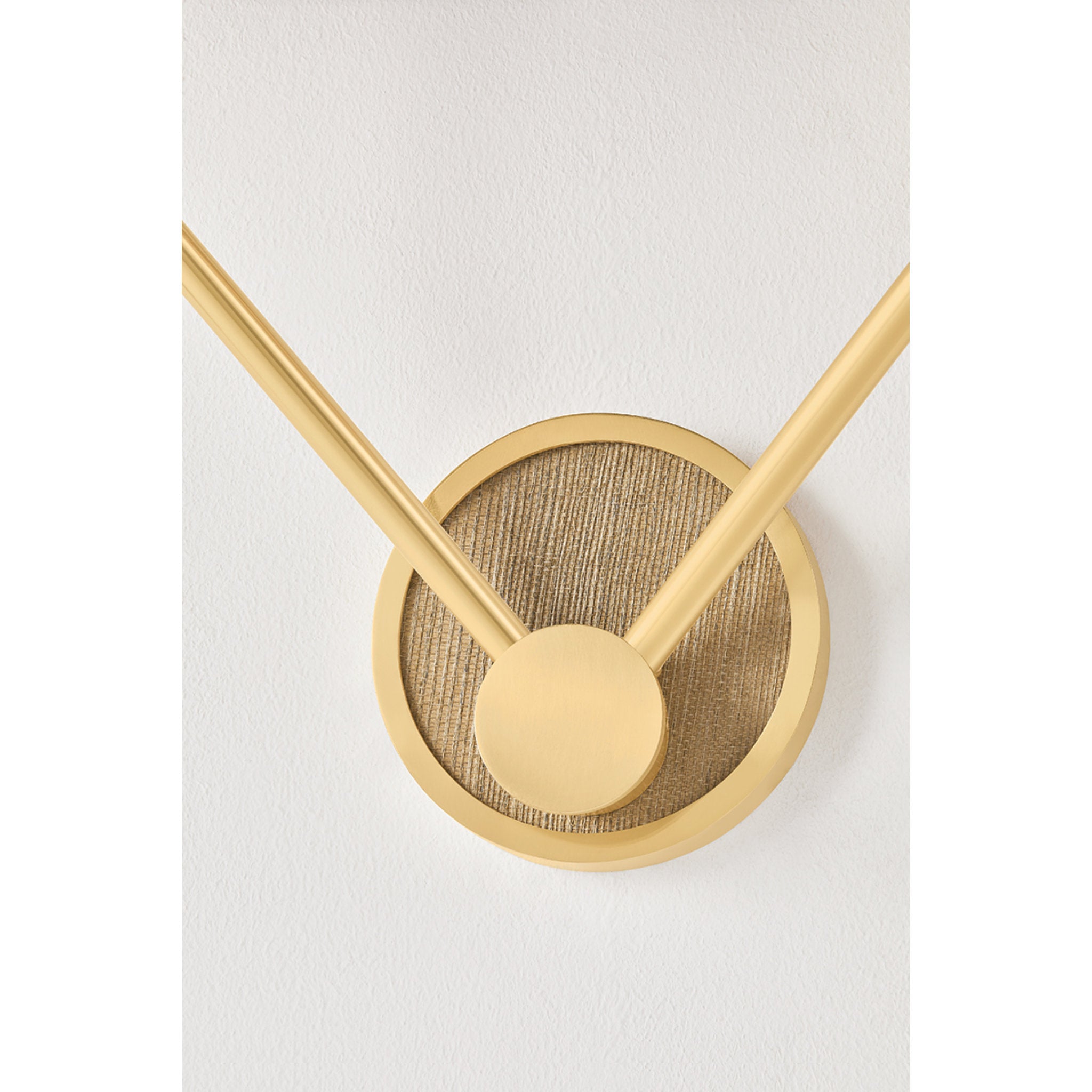 Buskirk 2-Light Wall Sconce in Aged Brass 15W x 17.75H