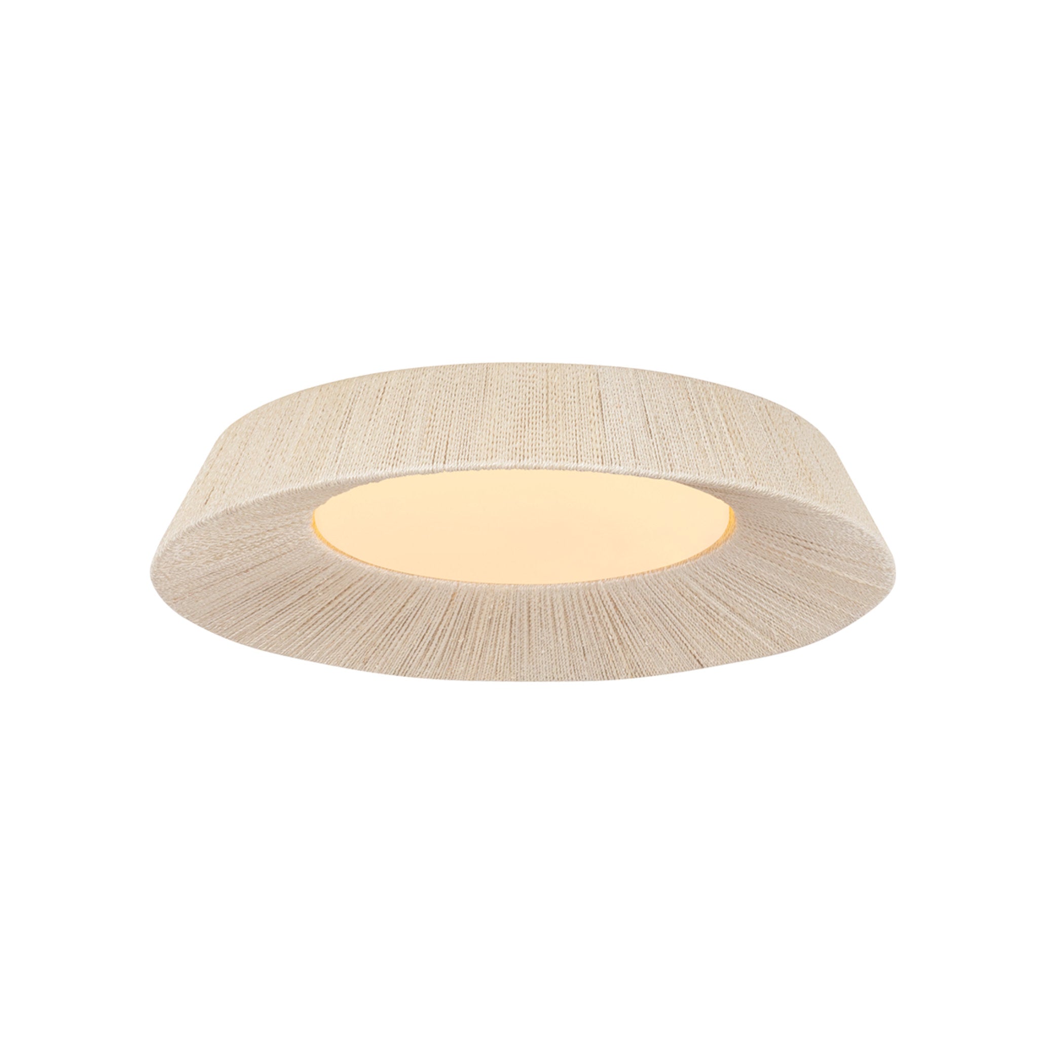 Kenton 1-Light Flush Mount in Vintage Gold Leaf 24W x 5H