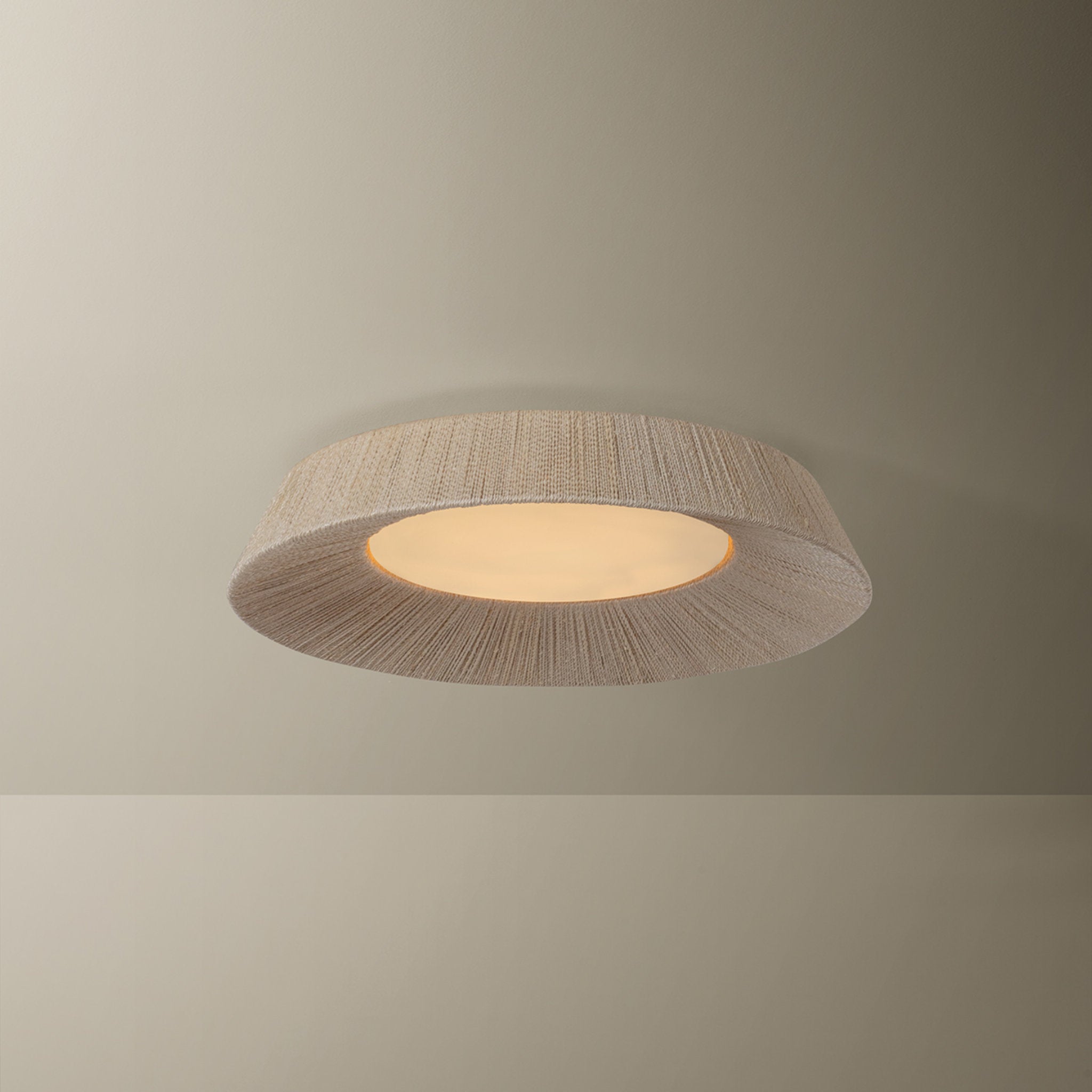 Kenton 1-Light Flush Mount in Vintage Gold Leaf 24W x 5H