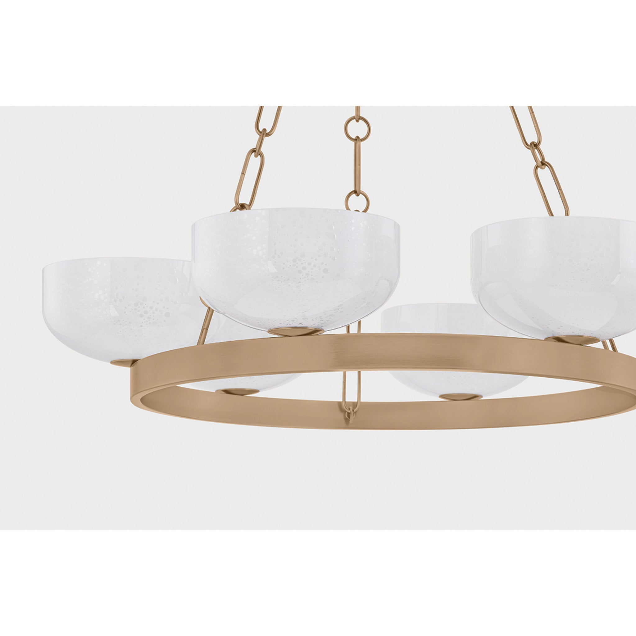 Caelum 6-Light Chandelier in Patina Brass 32.25W x 6H