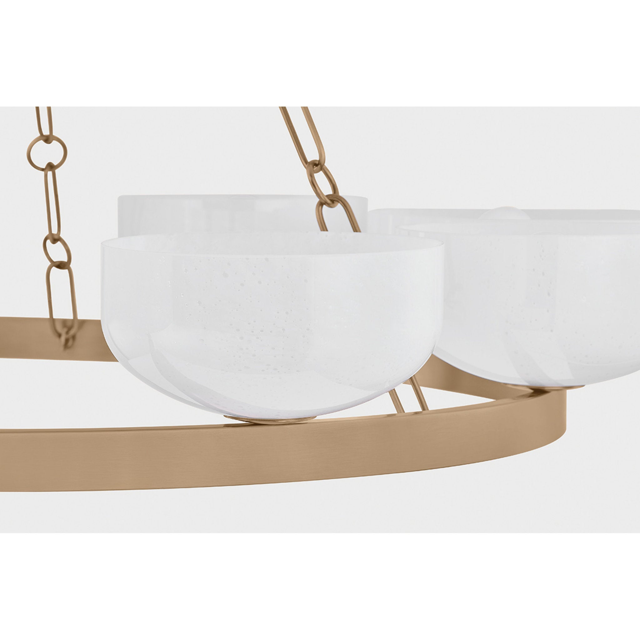 Caelum 9-Light Chandelier in Patina Brass 44.5W x 6H