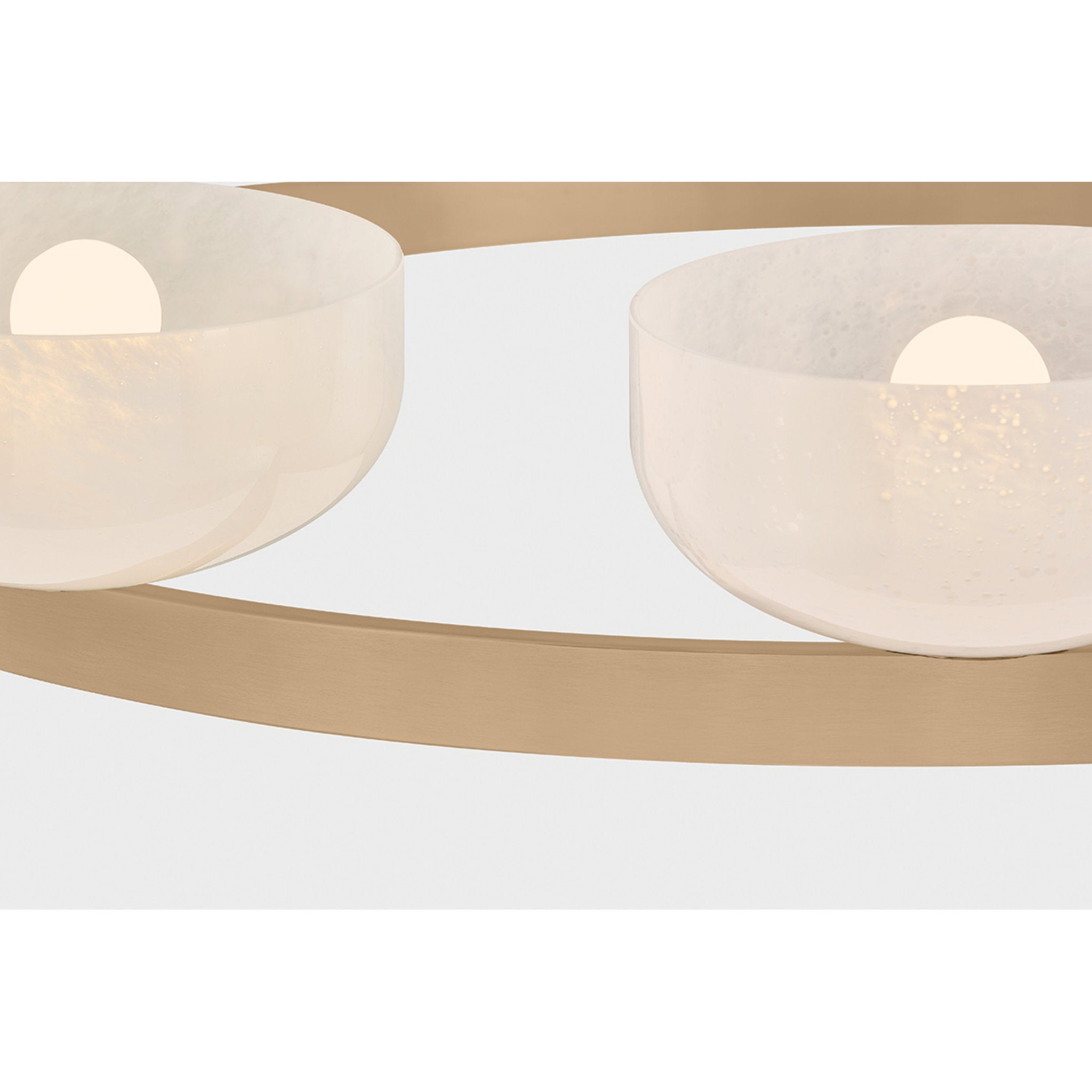 Caelum 9-Light Chandelier in Patina Brass 44.5W x 6H