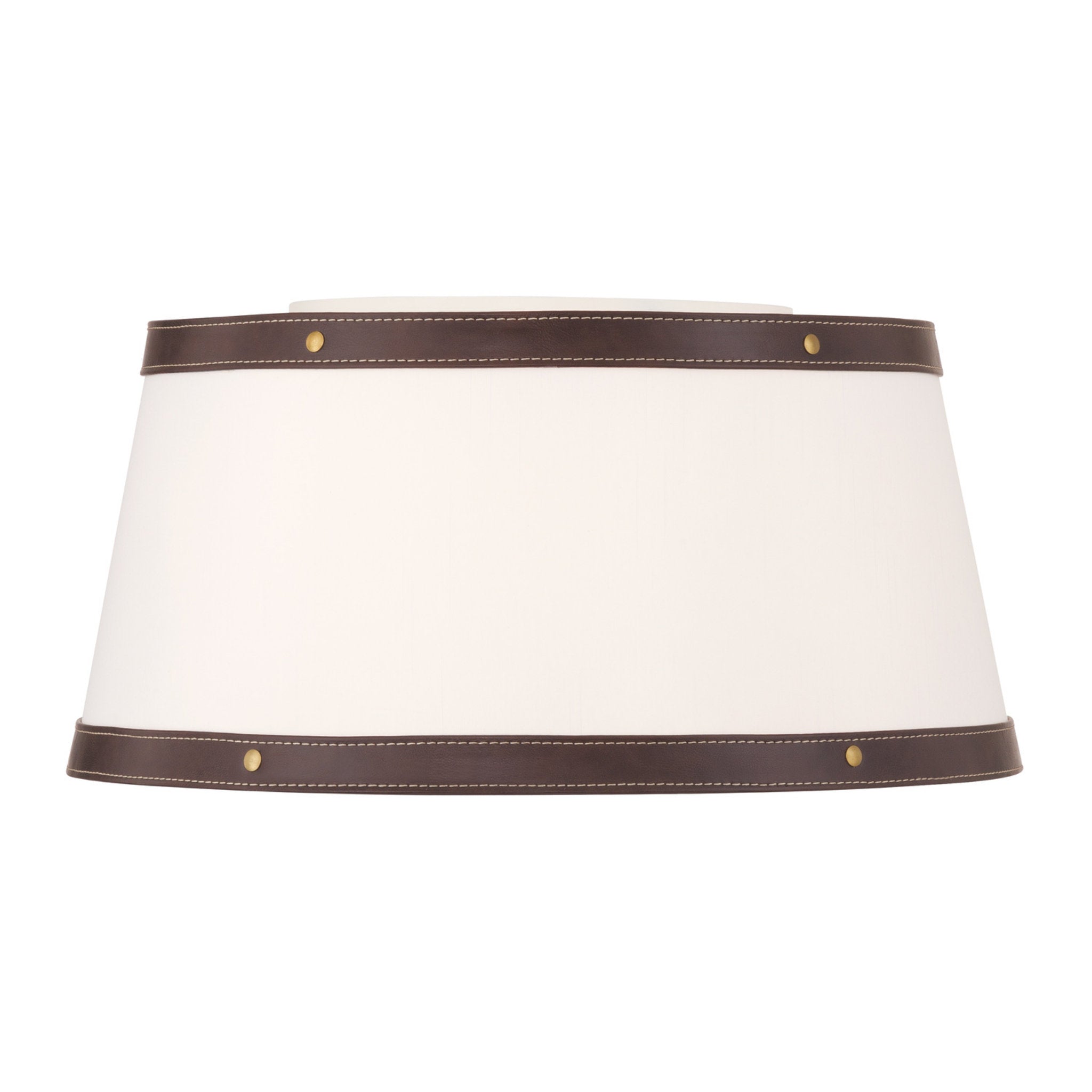 Libby Langdon Callahan 17'' Luxe Gold Flush Mount Brown 17"W x 8.25"H x 17"D