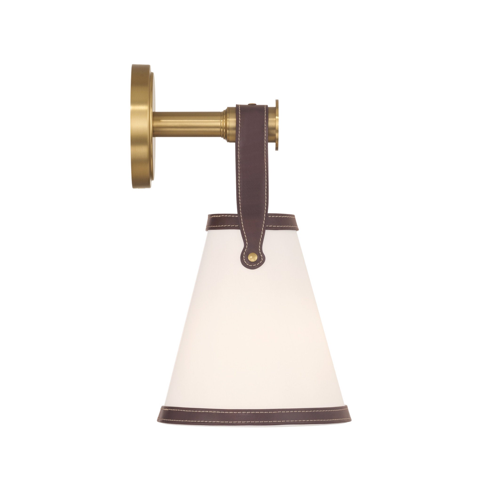 Libby Langdon Callahan 7.25'' Luxe Gold Sconce Brown 7.25"W x 13.5"H x 8"D