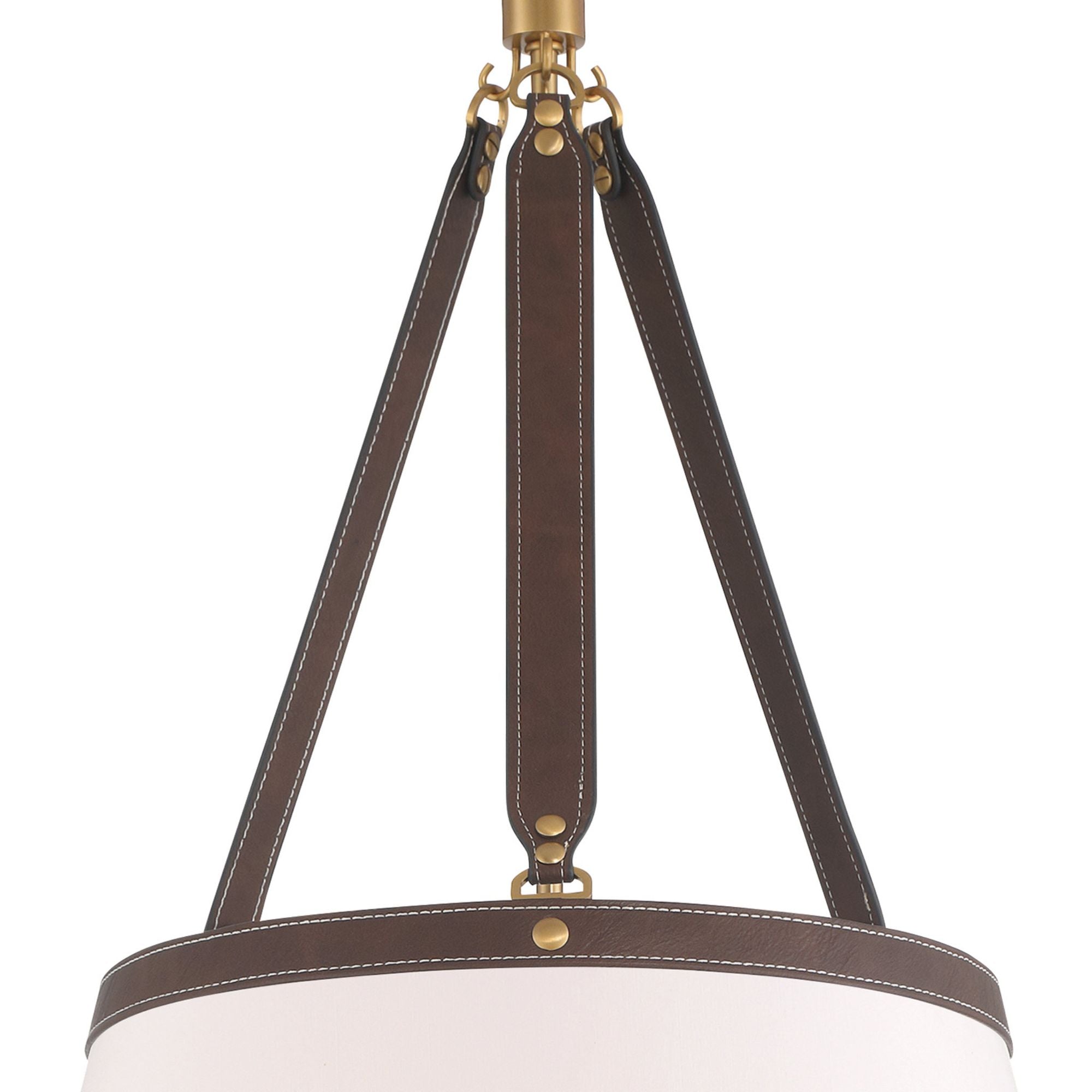 Libby Langdon Callahan 21'' Luxe Gold Pendant Brown 21"W x 37.5"H x 21"D