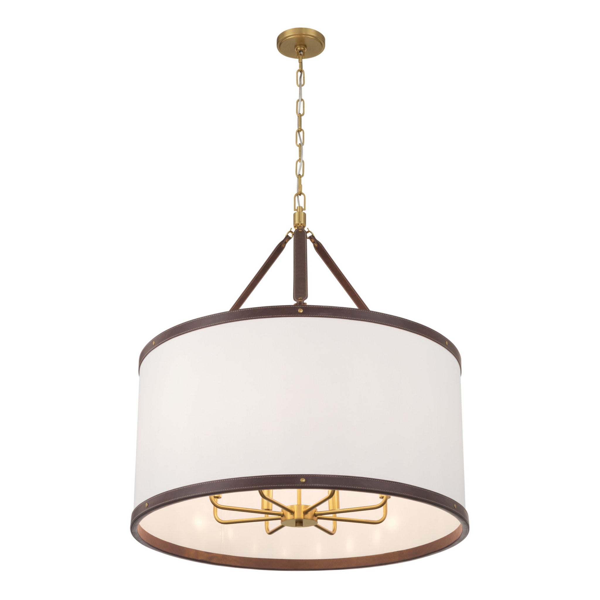 Libby Langdon Callahan 28'' Luxe Gold Pendant Brown 28"W x 31.75"H x 28"D