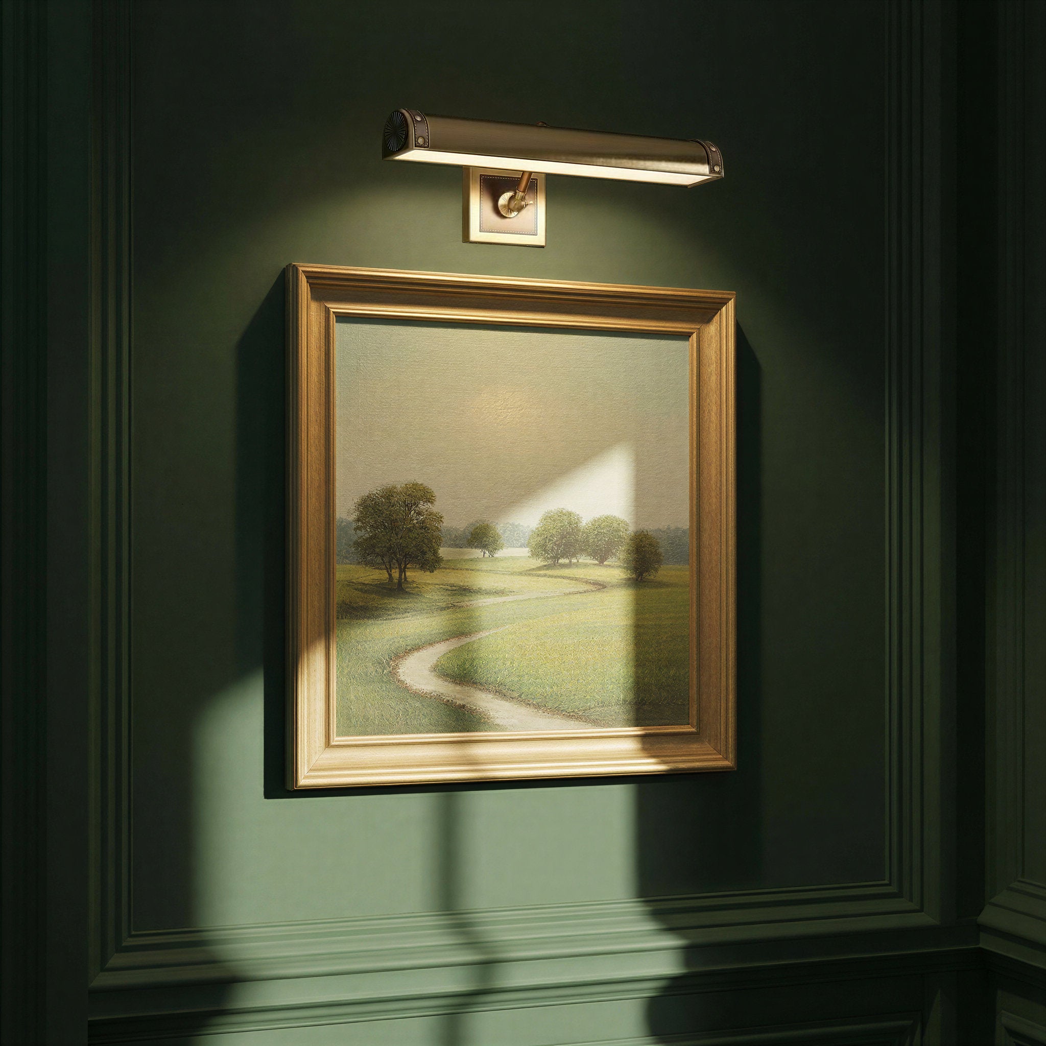 Libby Langdon Callahan 20.25'' LED Luxe Gold Picture Light Brown 20.25"W x 5"H x 9.25"D