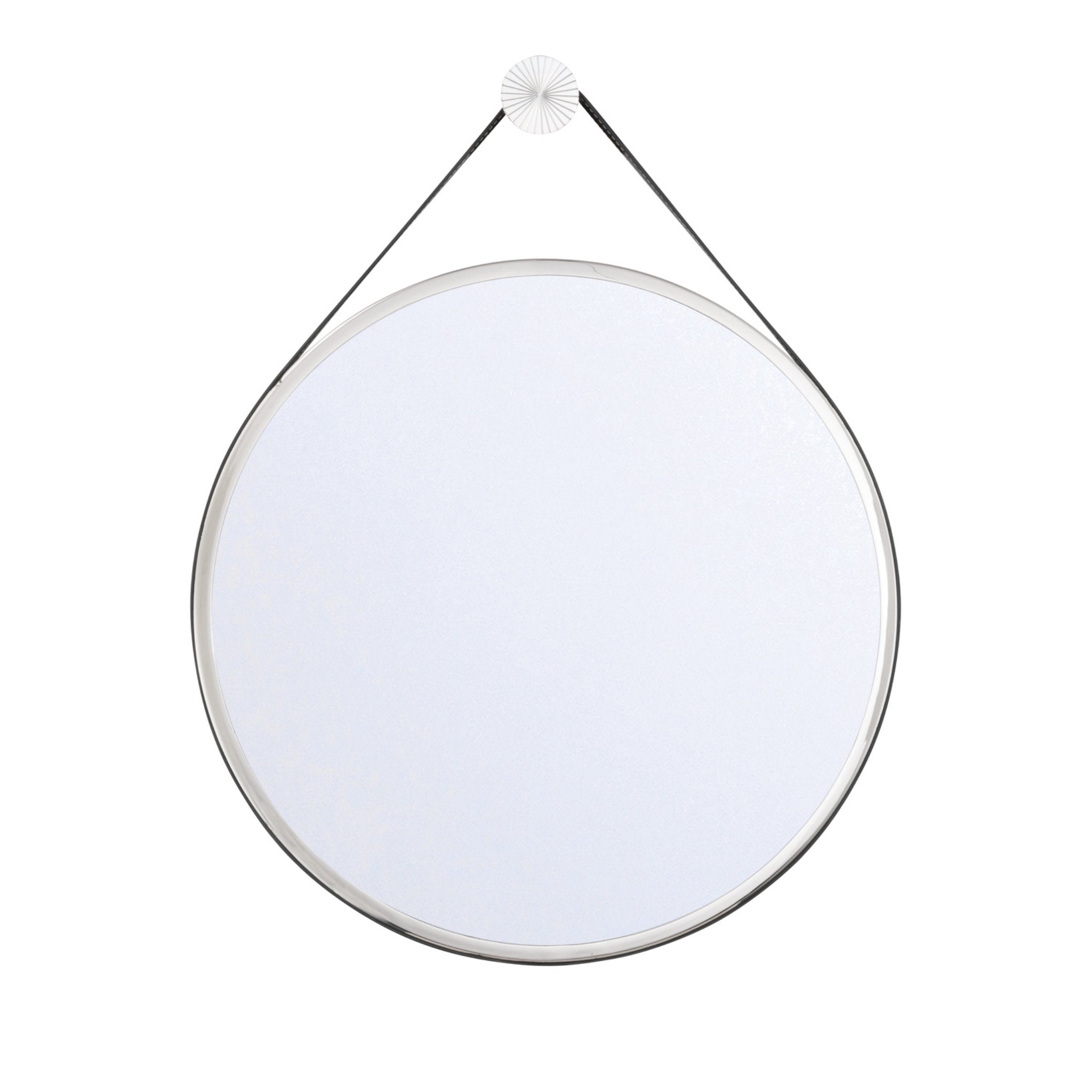 Libby Langdon Callahan 17.75'' Polished Nickel Mirror Black 17.75"W x 23"H x 1.5"D