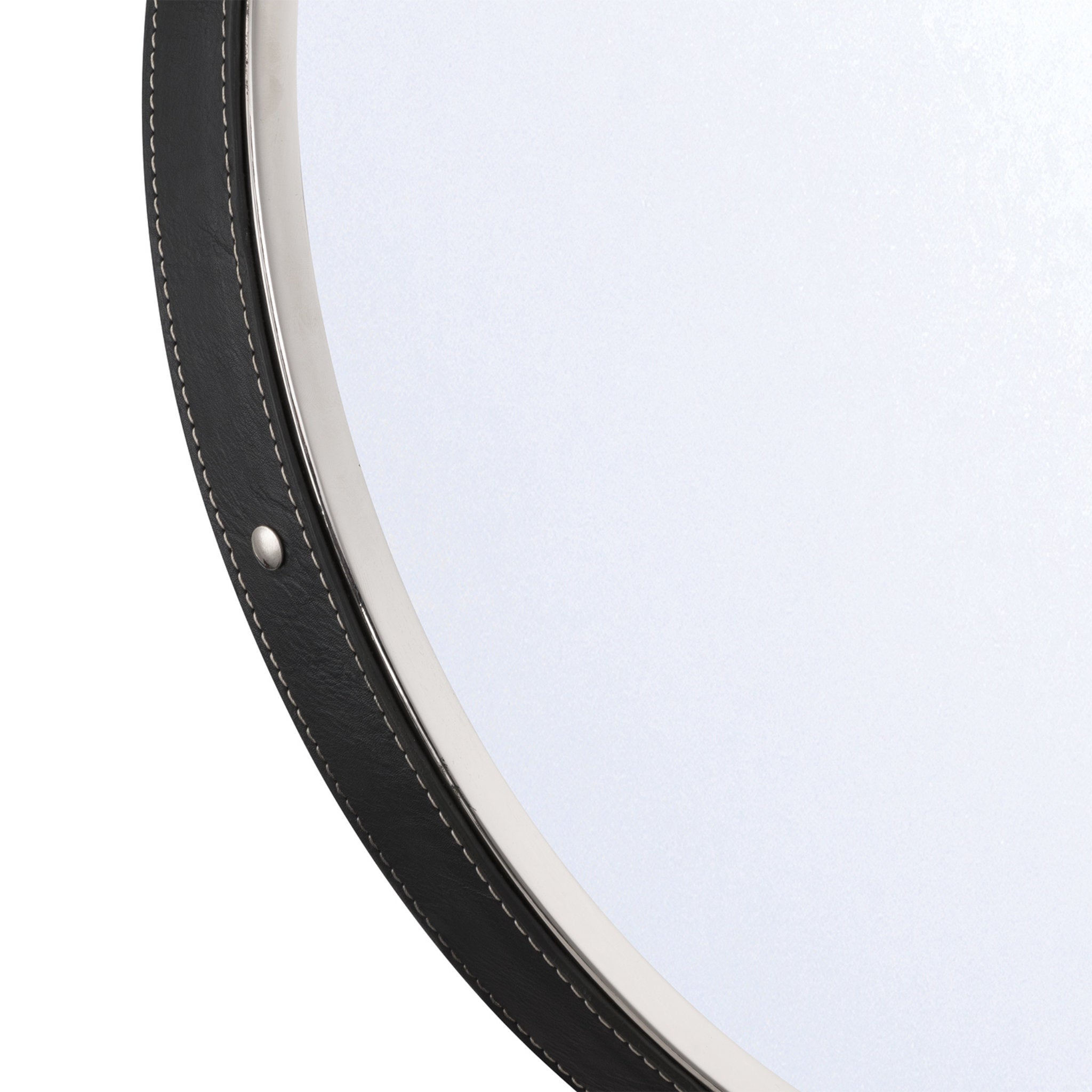 Libby Langdon Callahan 17.75'' Polished Nickel Mirror Black 17.75"W x 23"H x 1.5"D
