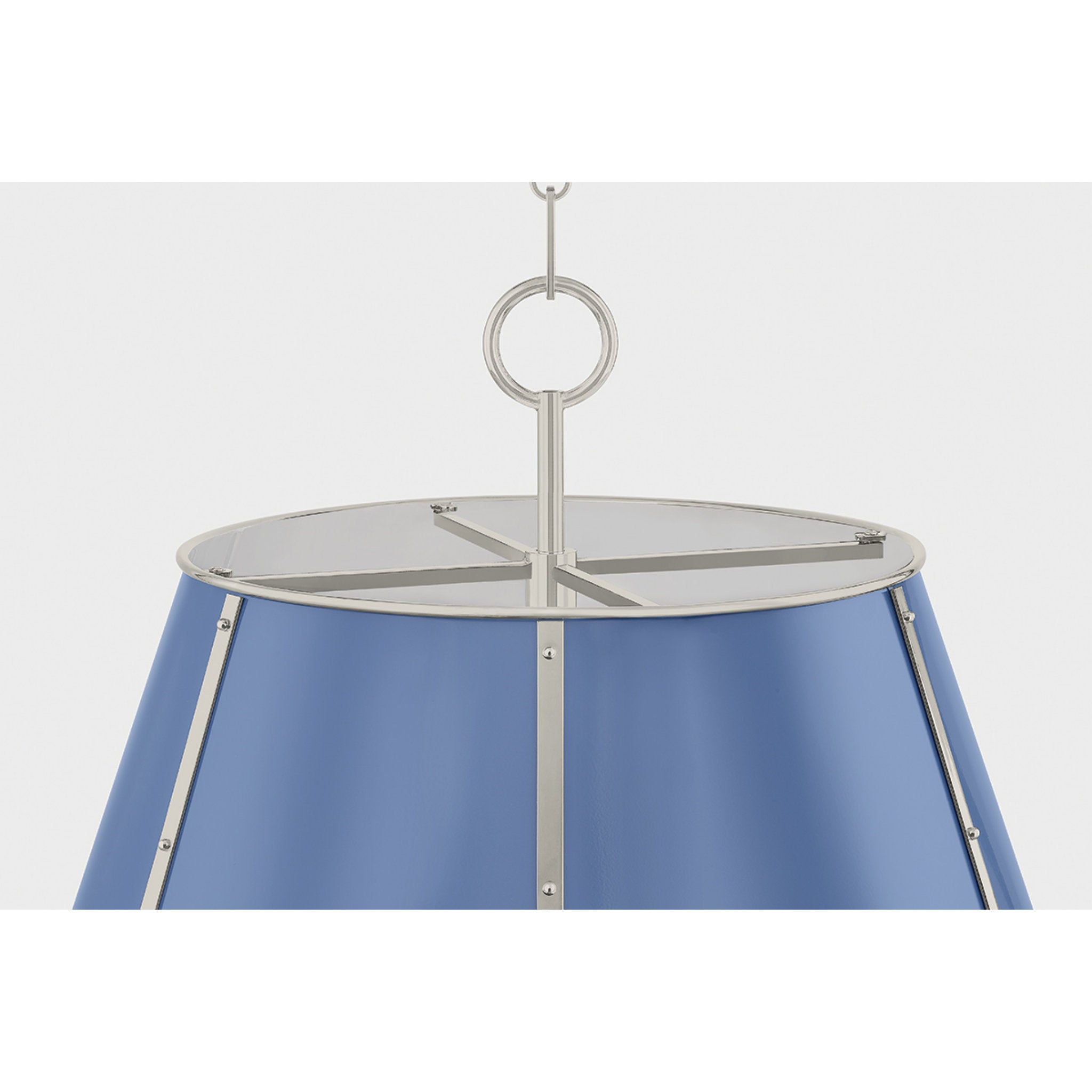 Cambridge 4-Light Chandelier in Polished Nickel by Mark D. Sikes 20.25W x 19.5H