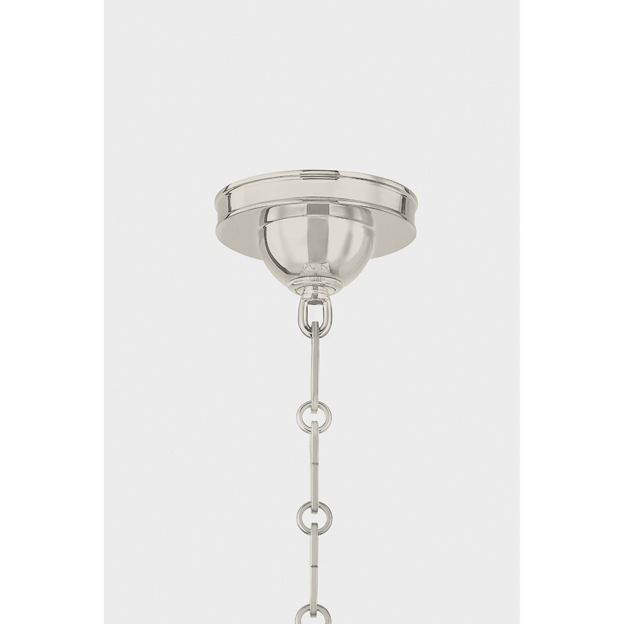 Cambridge 6-Light Chandelier in Polished Nickel by Mark D. Sikes 28.5W x 23H