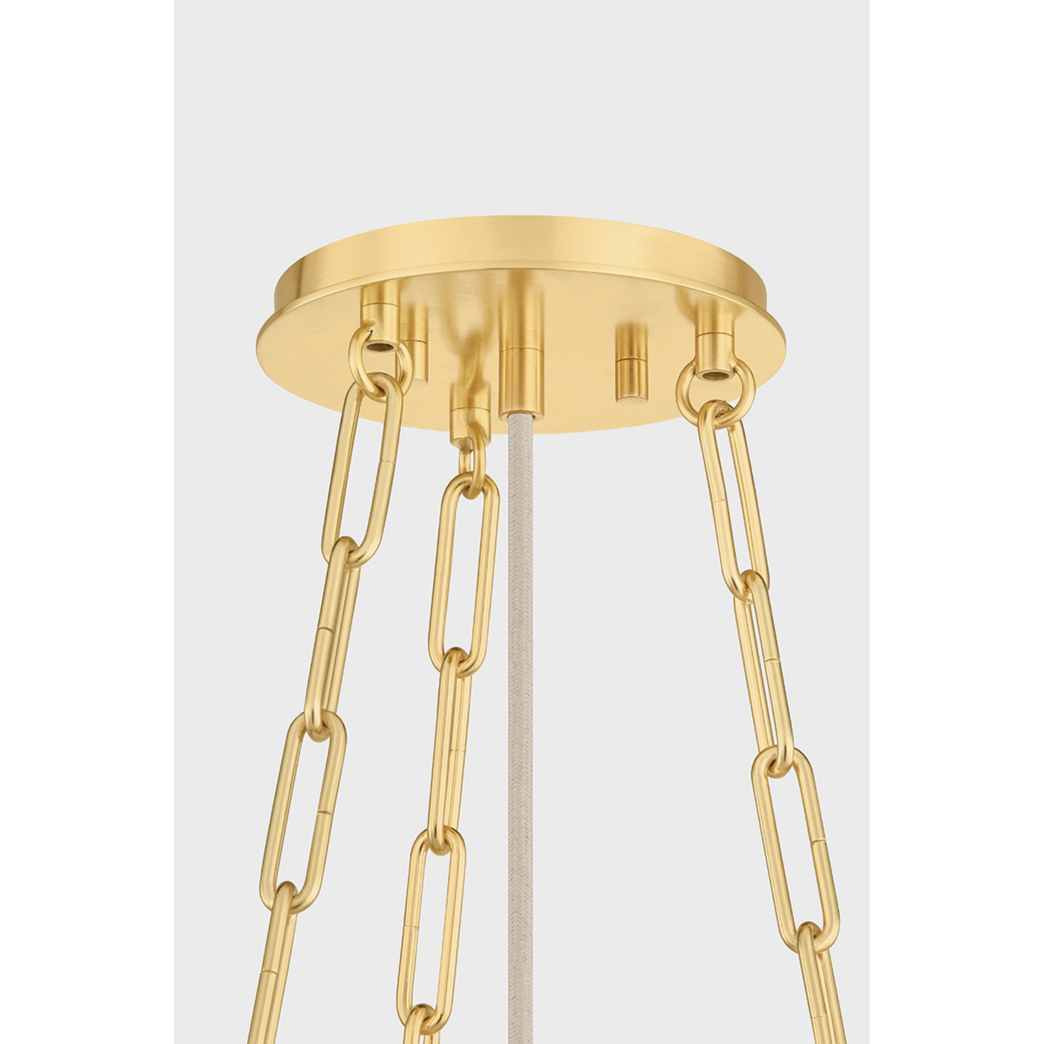 Camby 3-Light Pendant in Aged Brass 20W x 9.25H