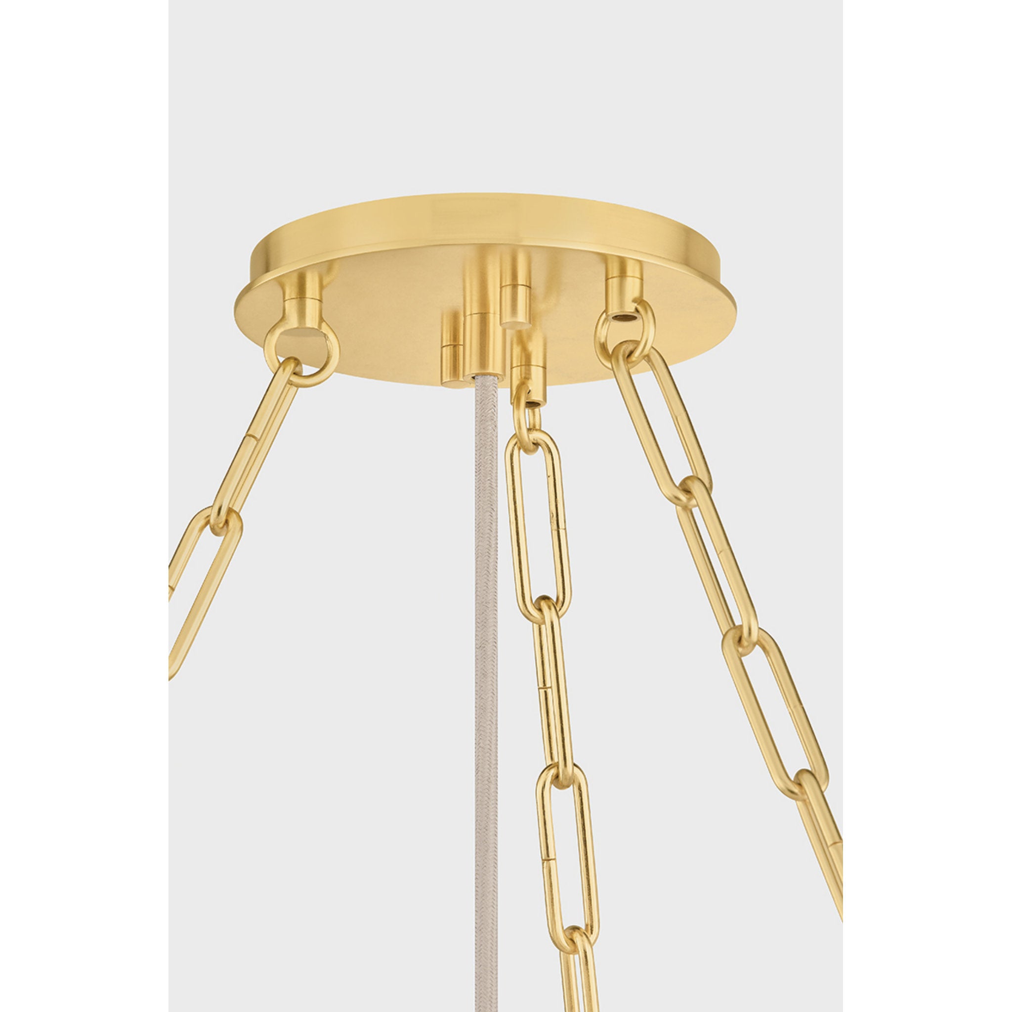 Camby 4-Light Chandelier in Aged Brass 30W x 9.5H