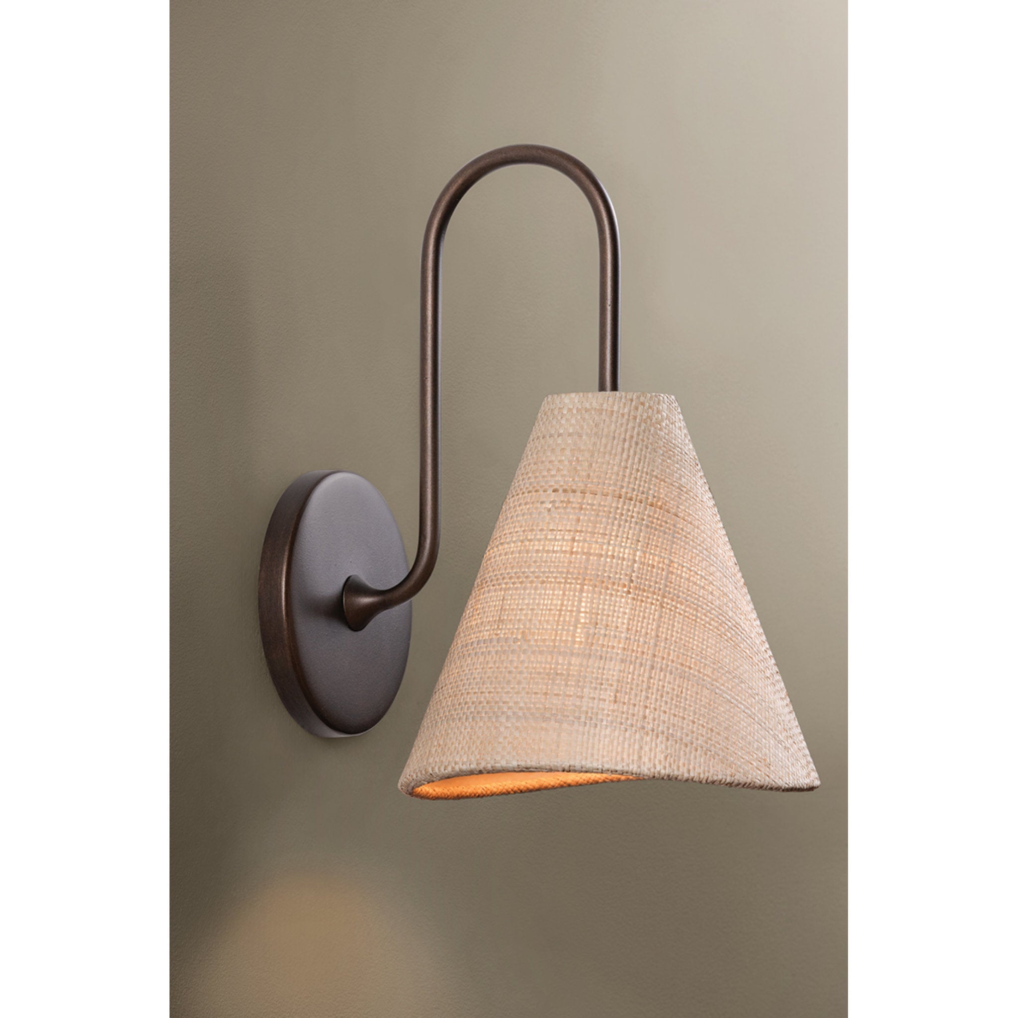 Candler 1-Light Wall Sconce in Bronze Leaf 8.75W x 11.5H