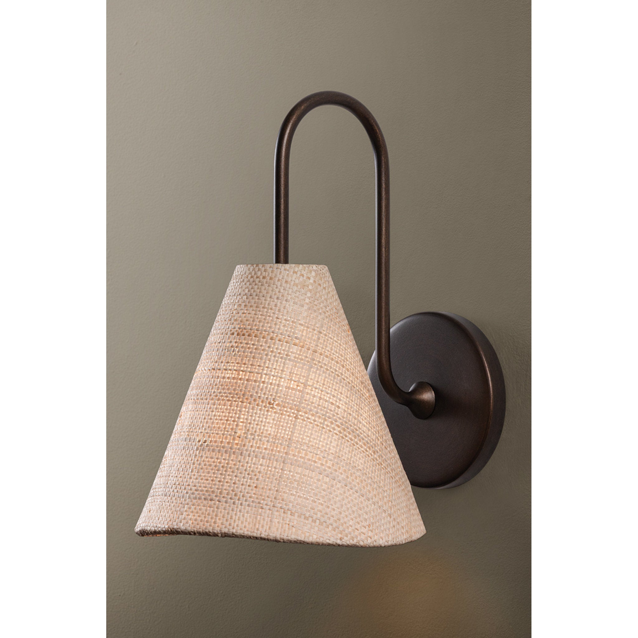 Candler 1-Light Wall Sconce in Bronze Leaf 8.75W x 11.5H