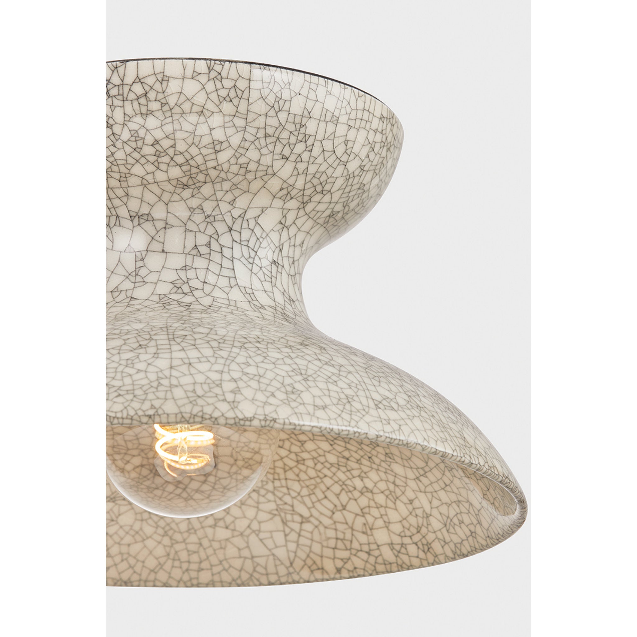 Carina 1-Light Flush Mount in Aged Brass 11W x 6.5H