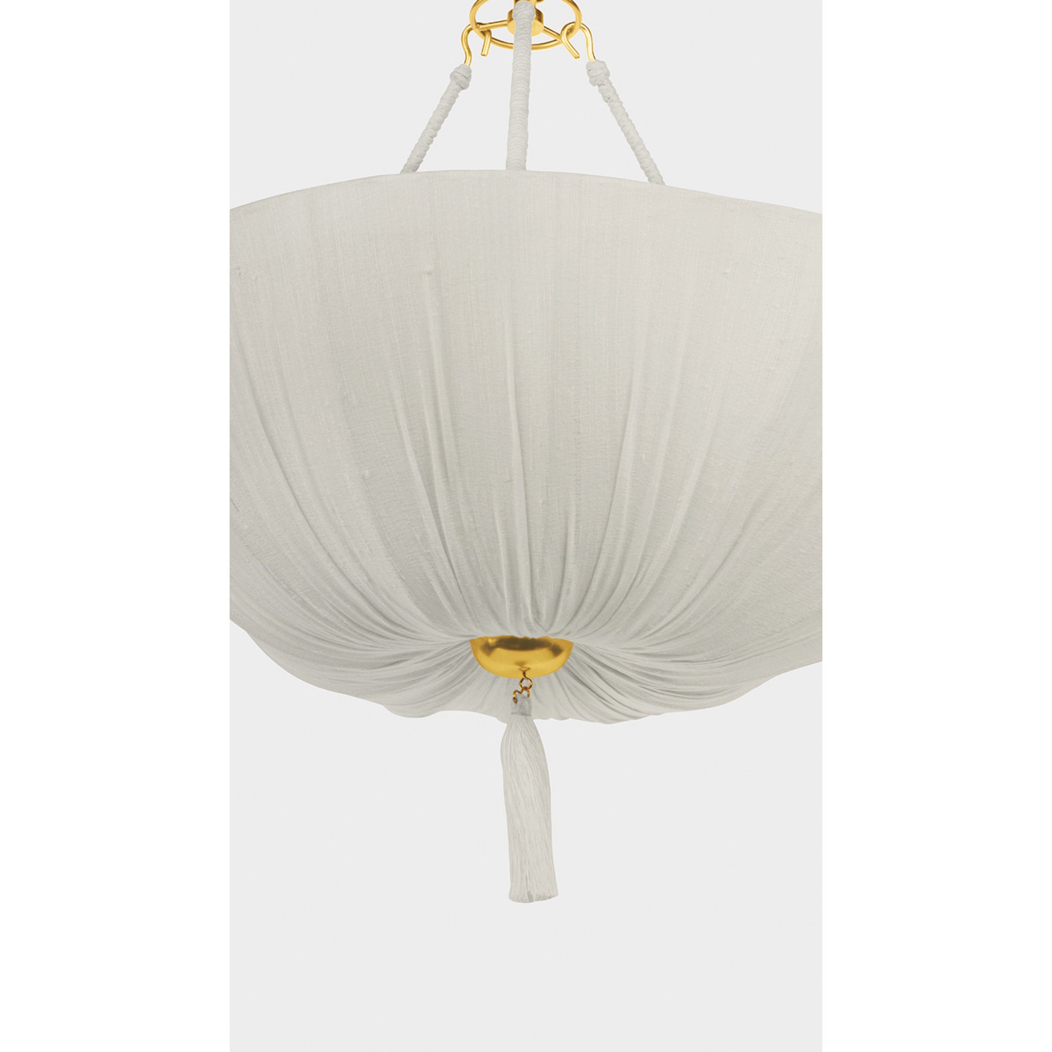 Carolina 3-Light Pendant in Aged Brass by Cortney Bishop 22W x 28H