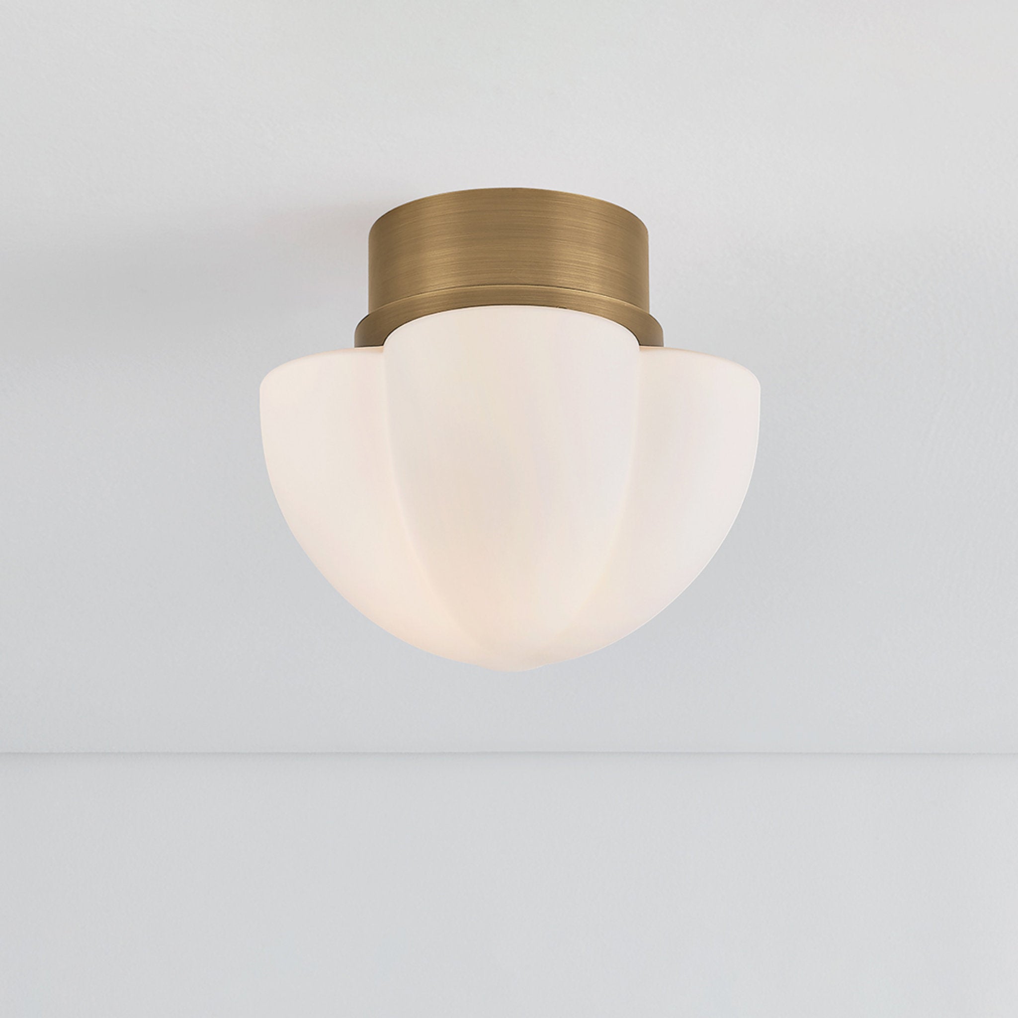Seabrook 1-Light Flush Mount in Historic Bronze by Cortney Bishop 11.25W x 10H