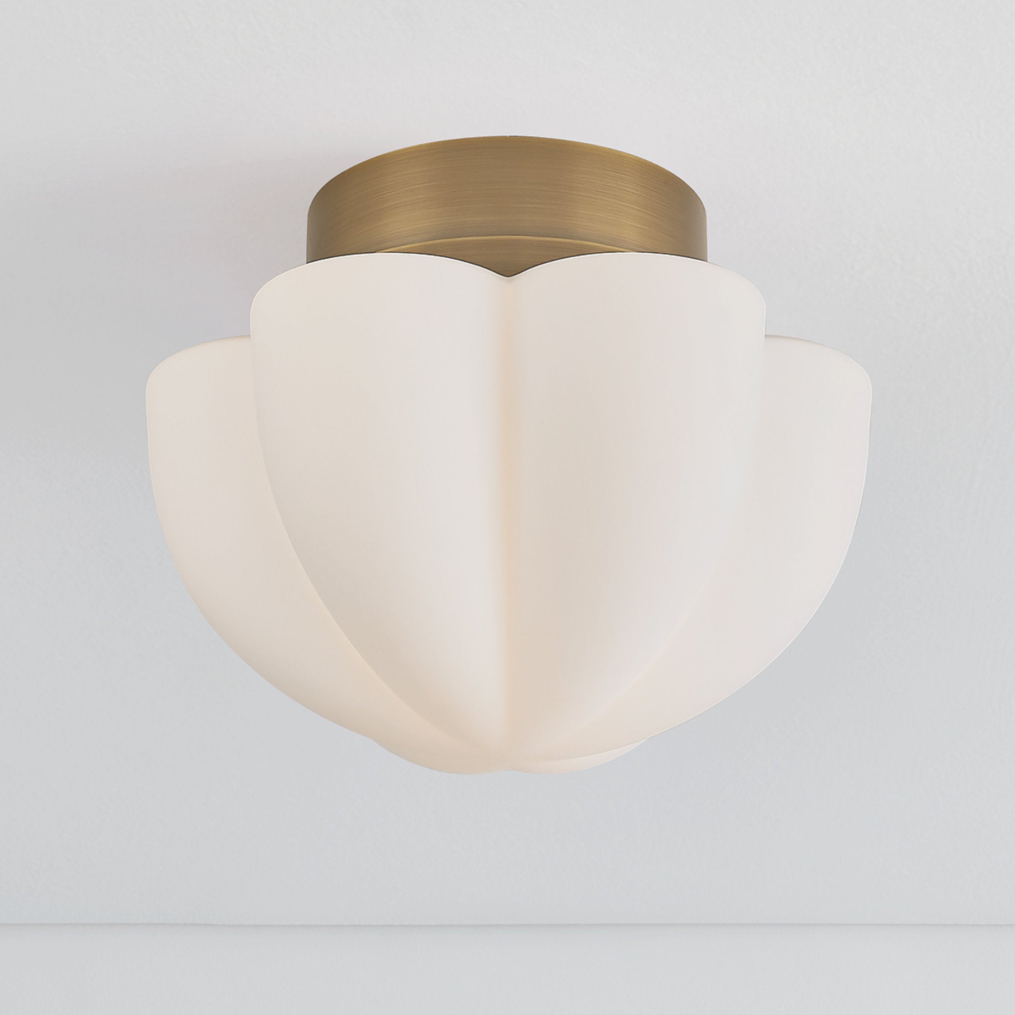 Seabrook 1-Light Flush Mount in Historic Bronze by Cortney Bishop 15W x 11.75H