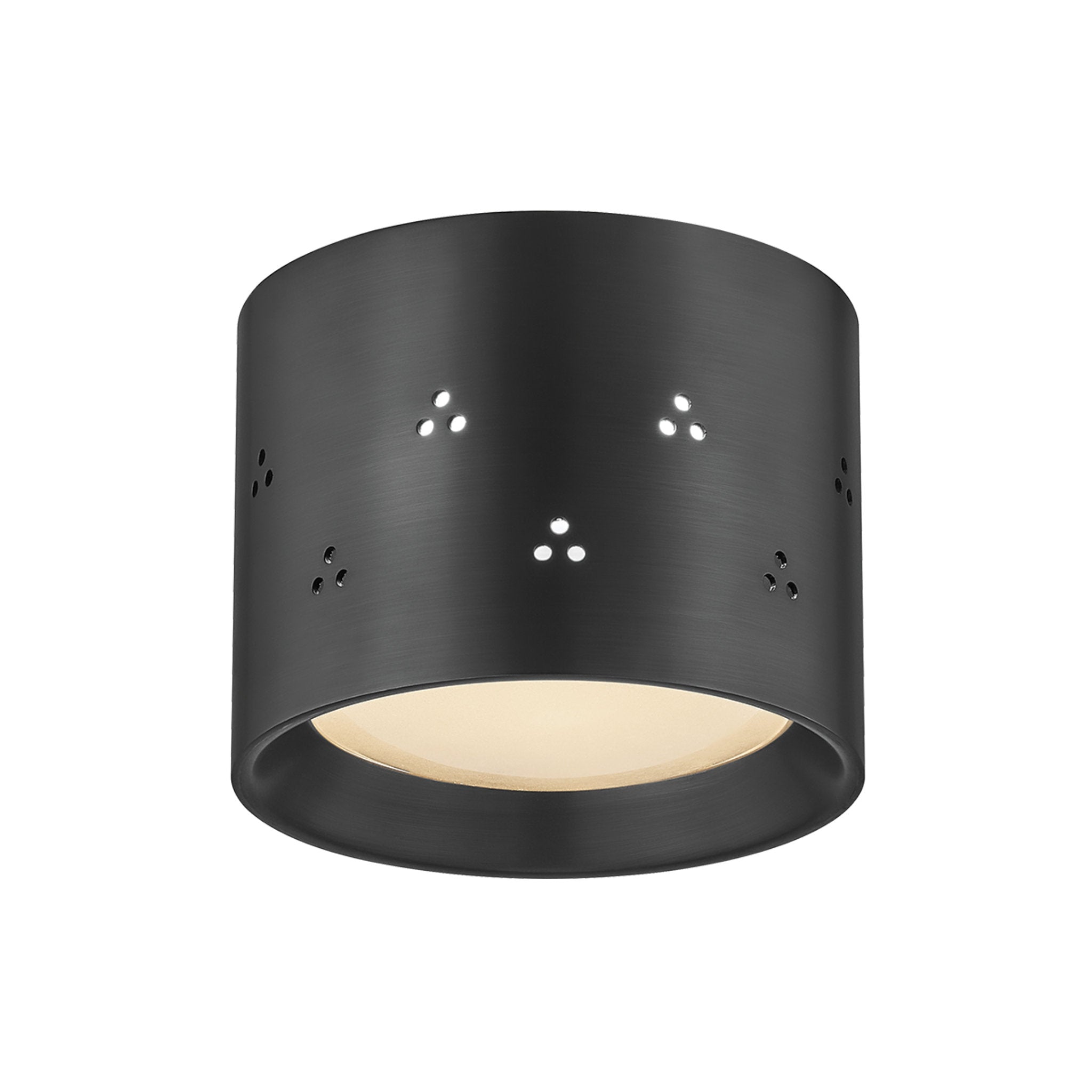 Edisto 1-Light Flush Mount in Distressed Bronze by Cortney Bishop 4.5W x 3.5H