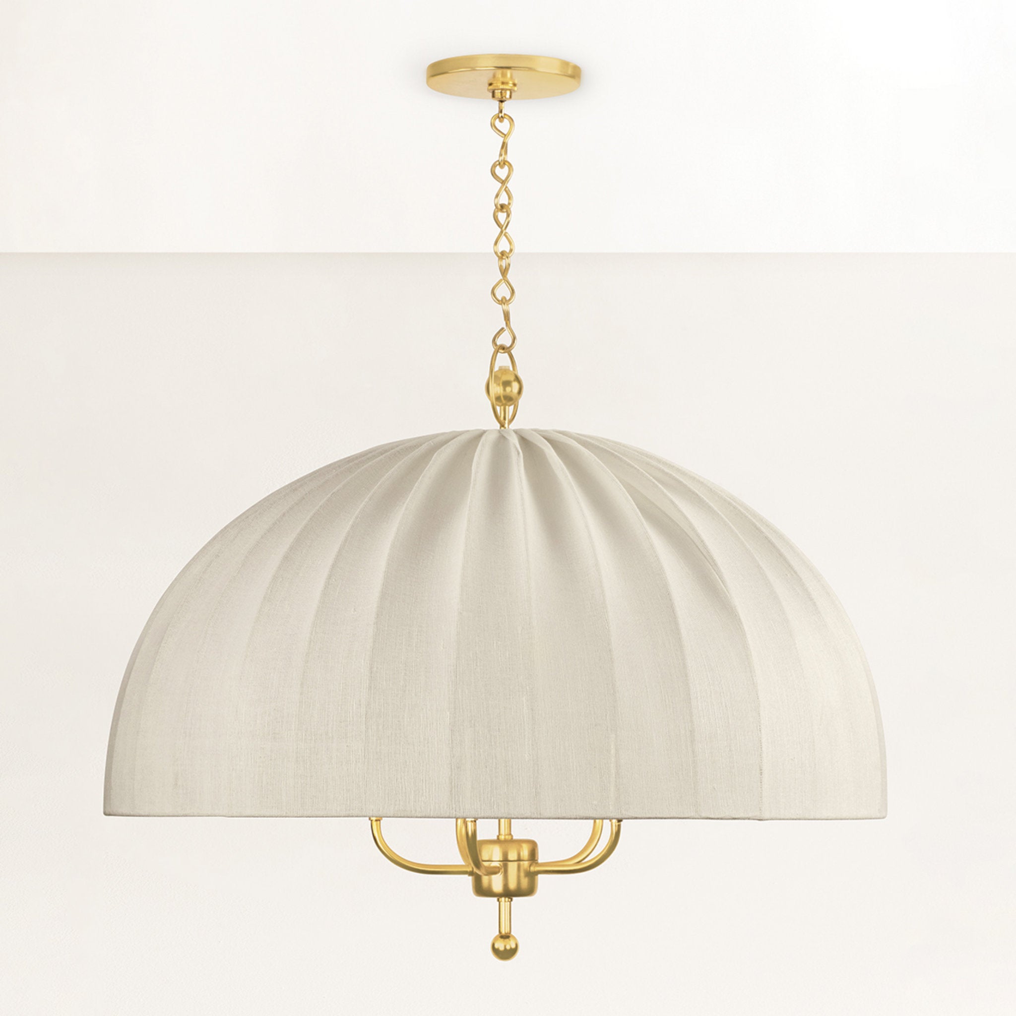 Palmetto 5-Light Chandelier in Aged Brass by Cortney Bishop 30W x 23.5H
