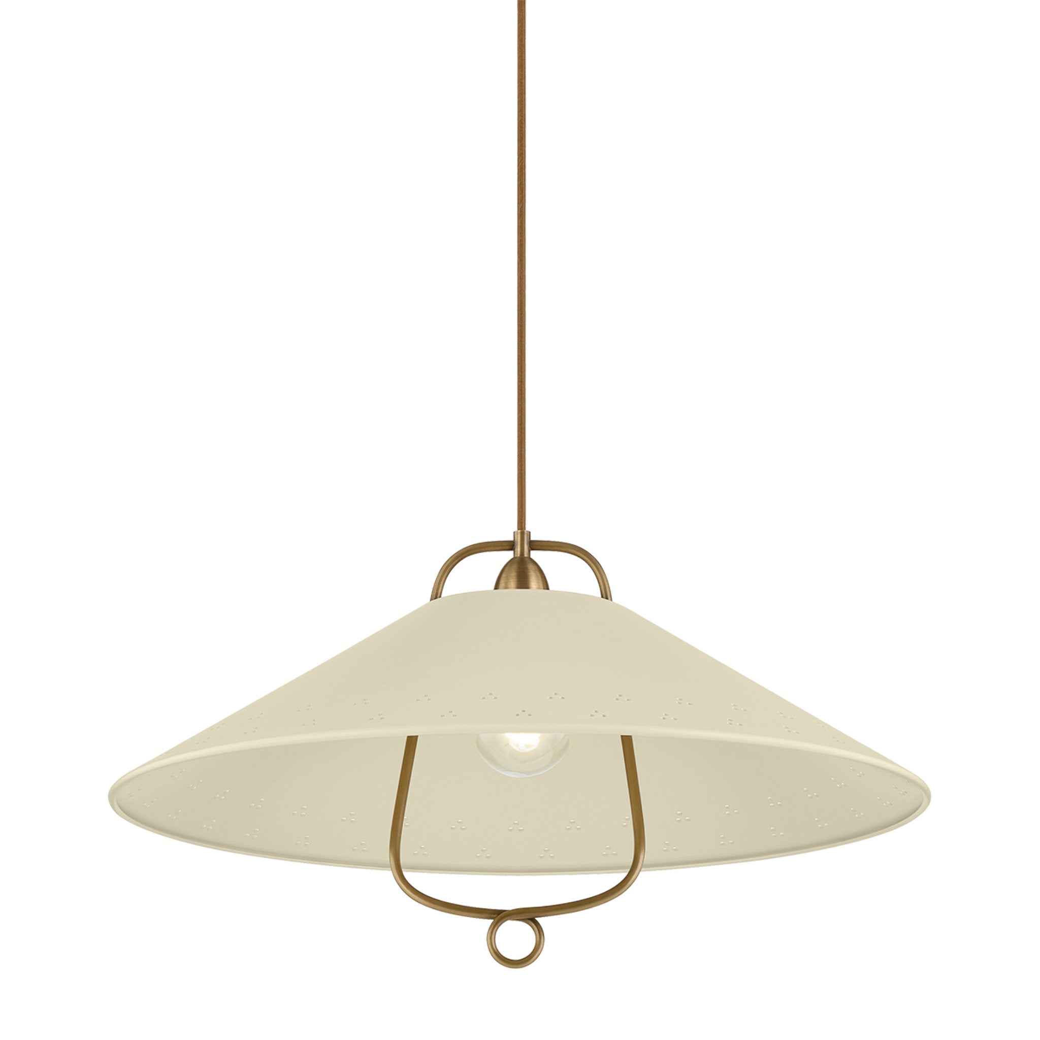 Pawley 1-Light Pendant in Historic Bronze by Cortney Bishop 23.5W x 13H