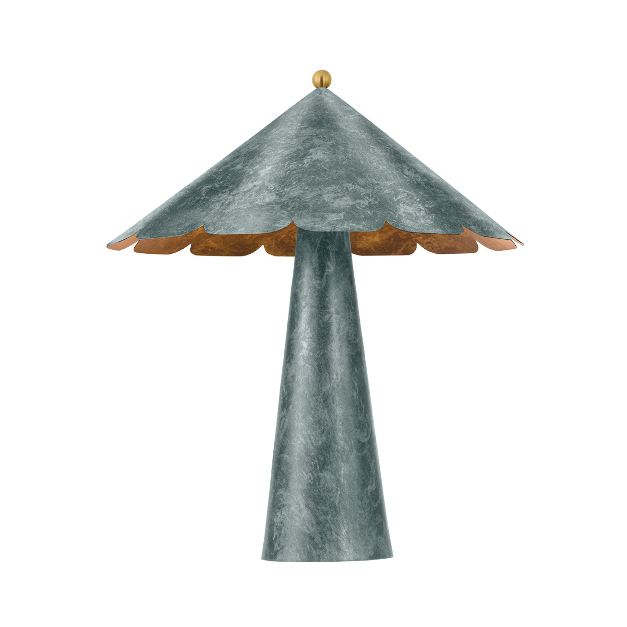 Folly Beach 1-Light Table Lamp in Verdigris by Cortney Bishop 20.75W x 24.25H