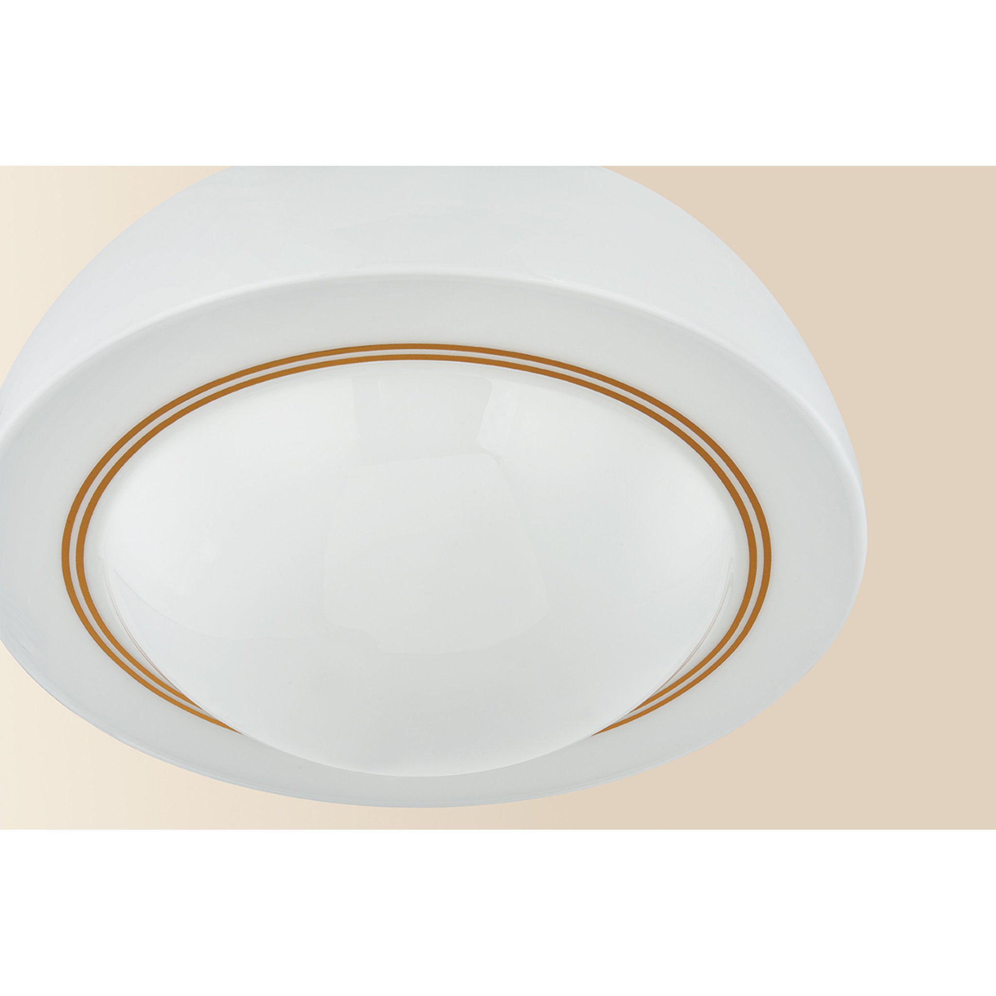 Celine 1-Light Semi Flush in Aged Brass 15W x 12.25H