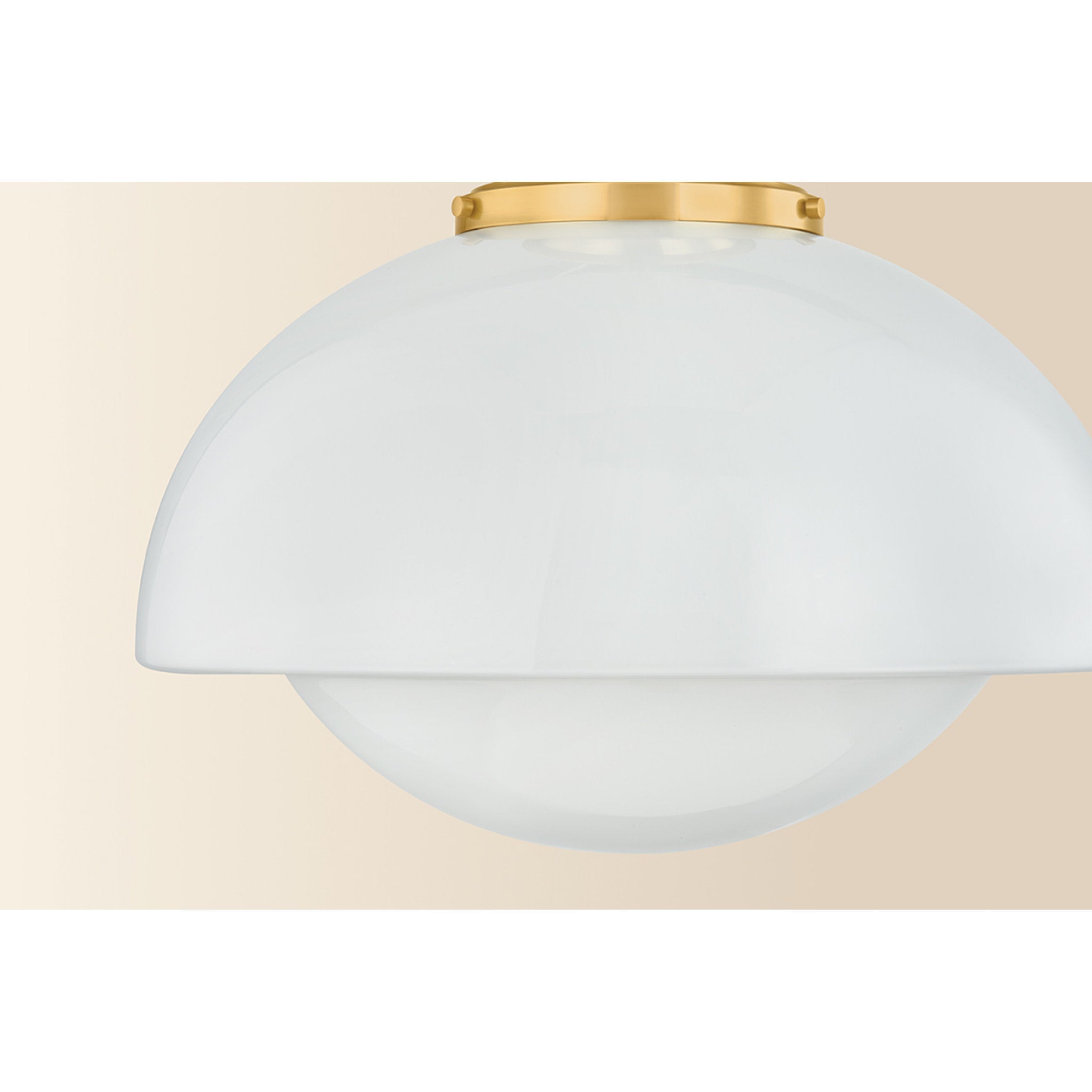 Celine 1-Light Pendant in Aged Brass 15W x 14.75H