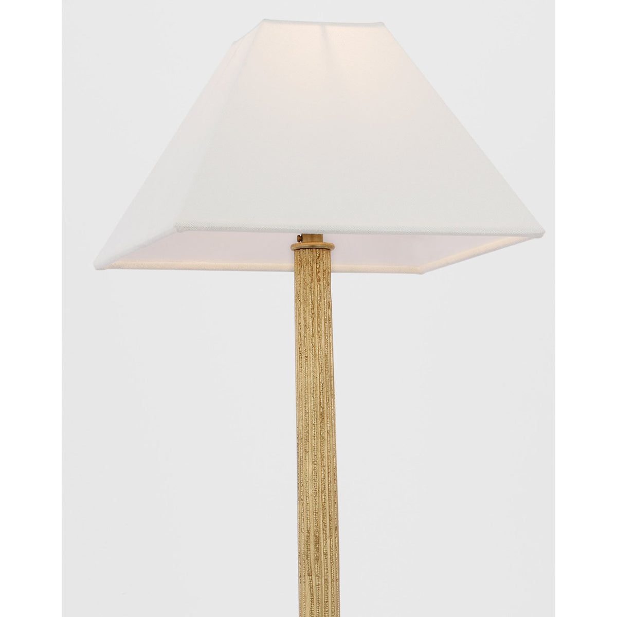 Chapman & Myers Strie Buffet Lamp in Gild with Linen Shade W10" x H31"