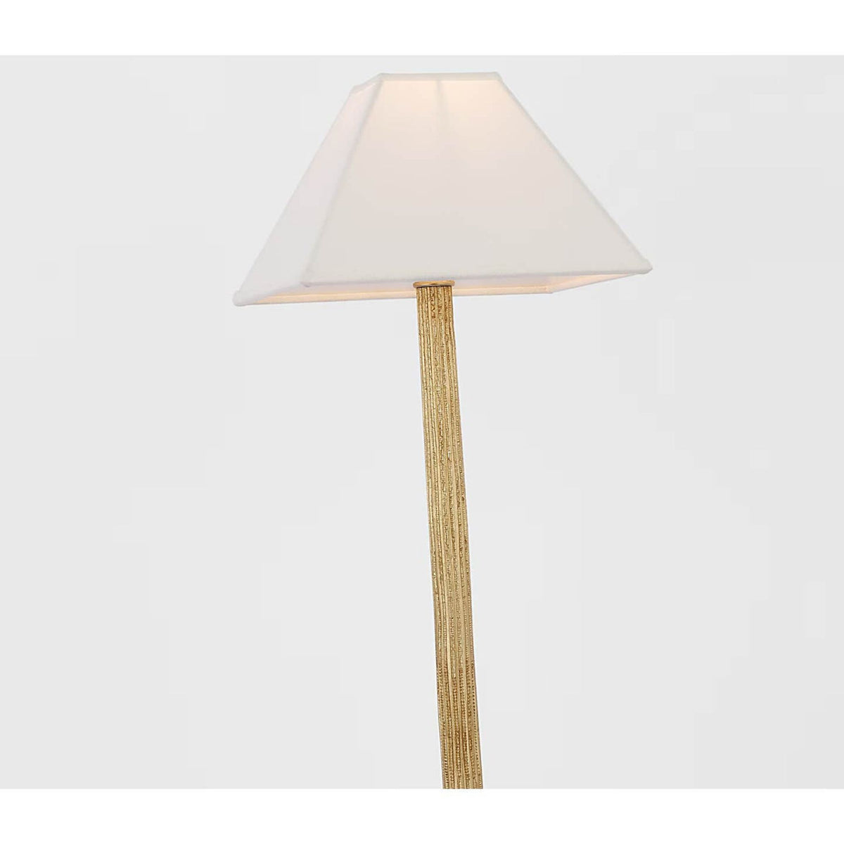 Chapman & Myers Strie Buffet Lamp in Gild with Linen Shade W10" x H31"