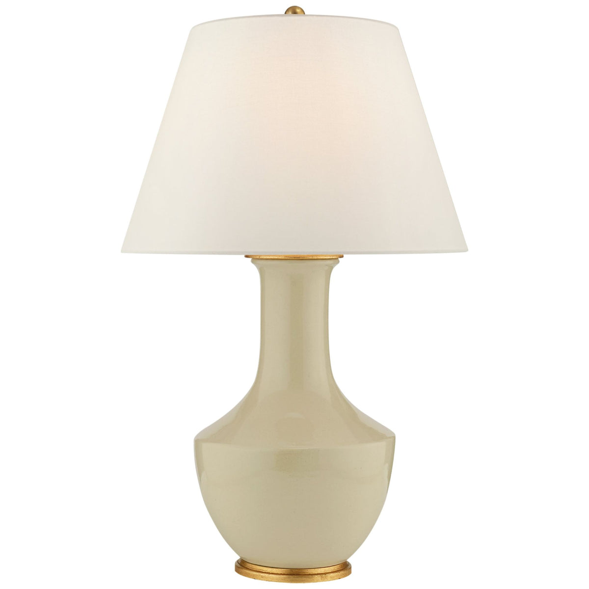 Chapman & Myers Lambay Cordless Table Lamp in Coconut with Linen Shade W20" x H32.25"