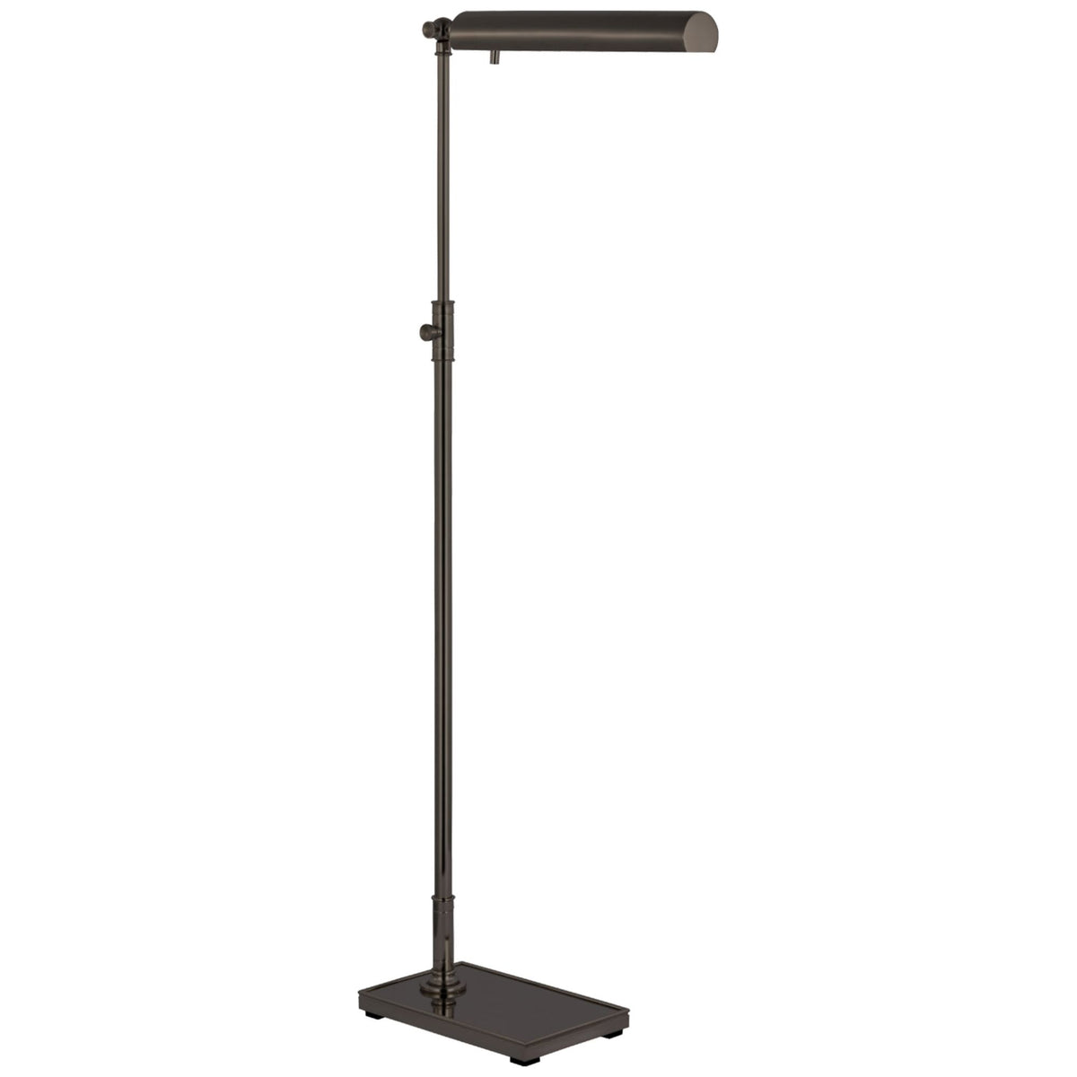 Chapman & Myers Lawton Medium Adjustable Pharmacy Lamp in Bronze W6" x H41" - 52" x E10" - 15.5"