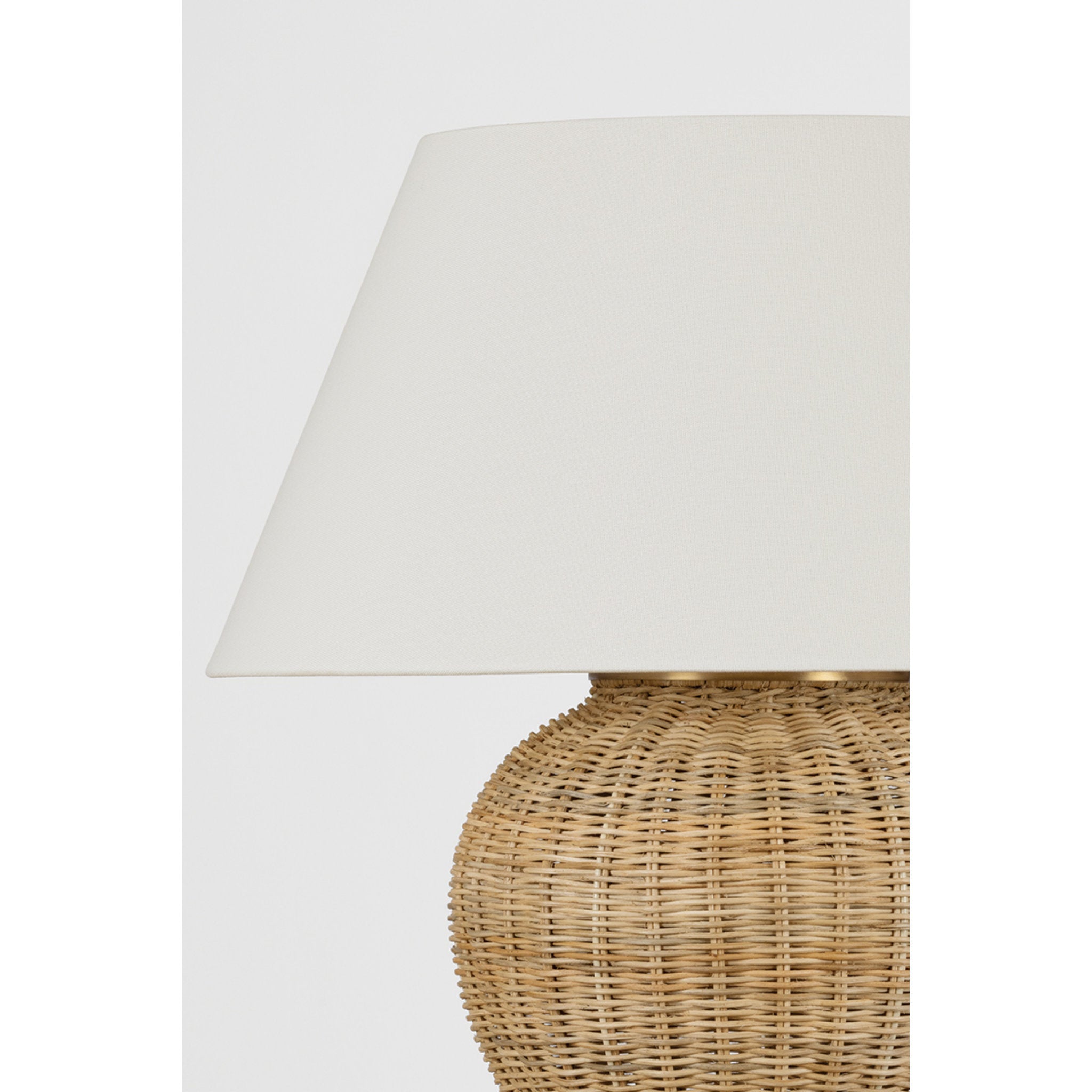 Chatsworth 1-Light Table Lamp in Aged Brass by Mark D. Sikes 24W x 29.5H