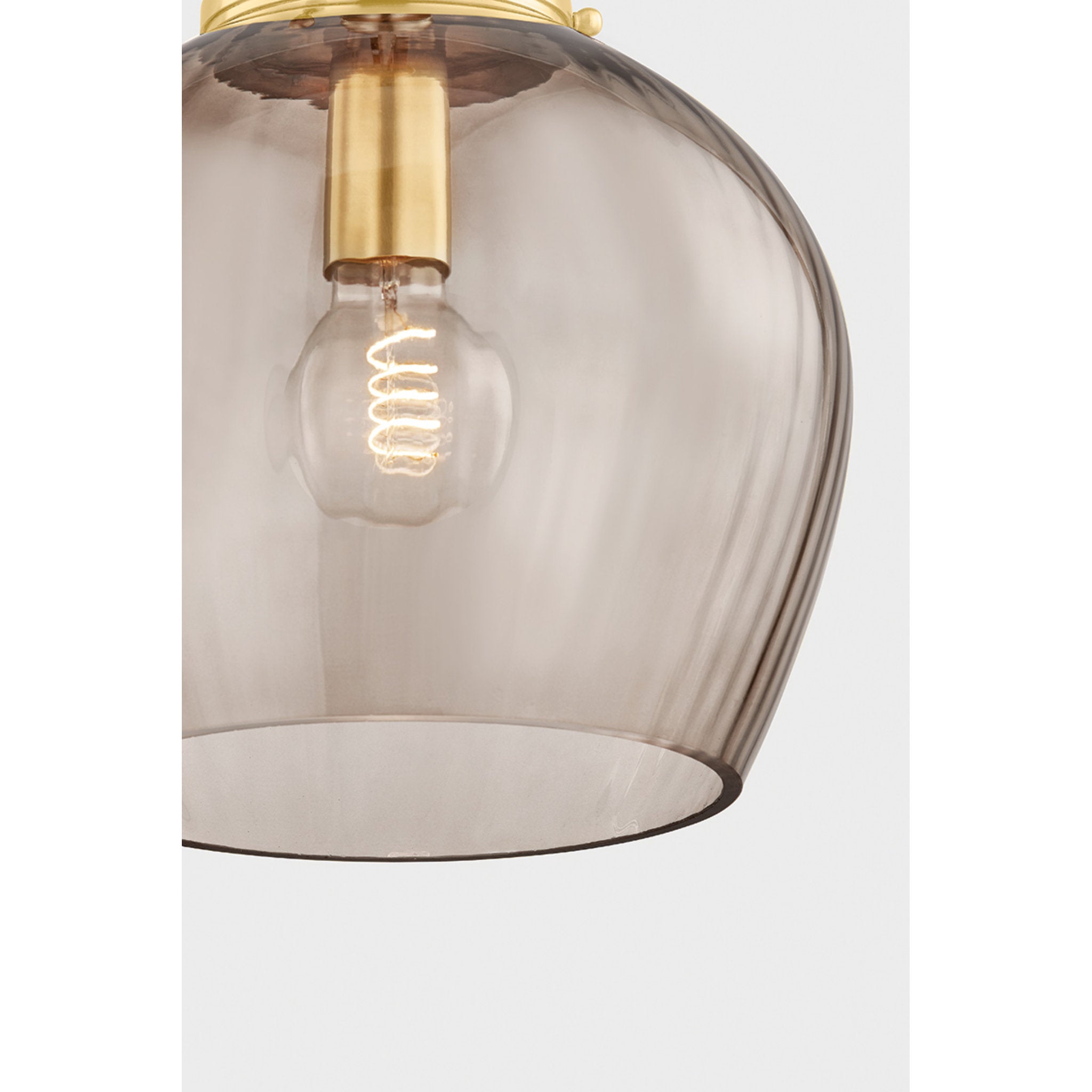 Chatton 1-Light Pendant in Aged Brass 12W x 15.5H