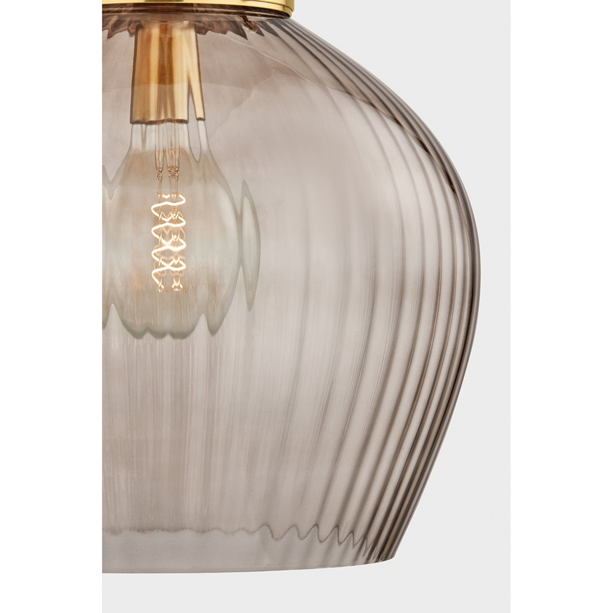 Chatton 1-Light Pendant in Aged Brass 16.5W x 21.5H