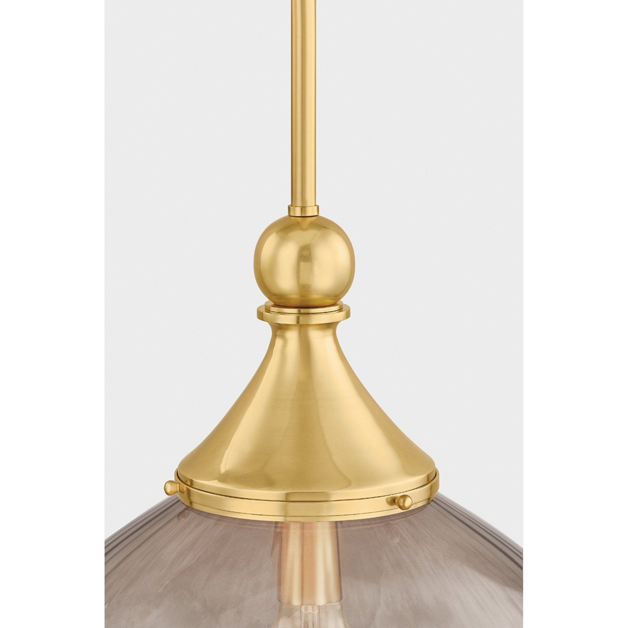 Chatton 1-Light Pendant in Aged Brass 16.5W x 21.5H