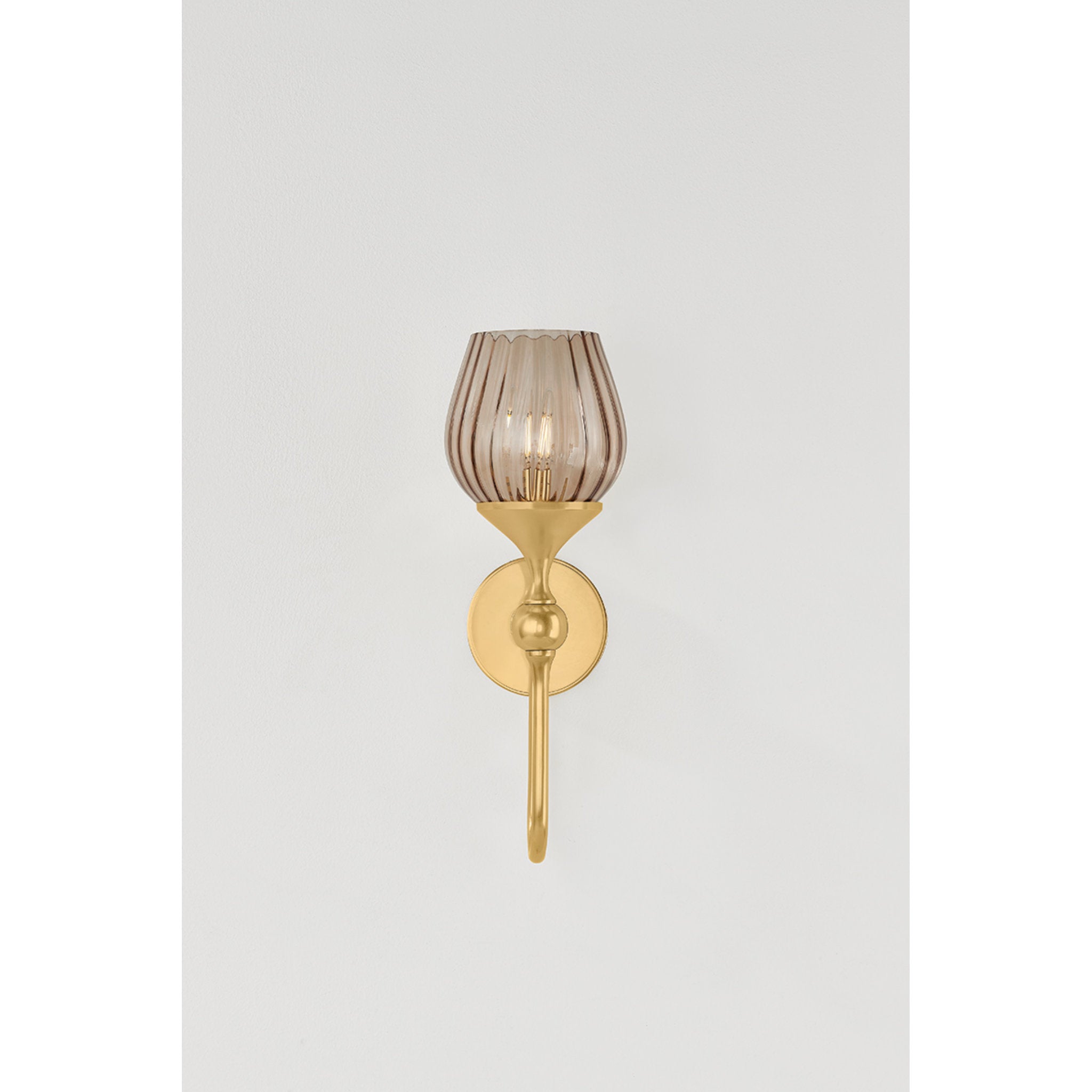 Chatton 1-Light Wall Sconce in Aged Brass 5.75W x 17H
